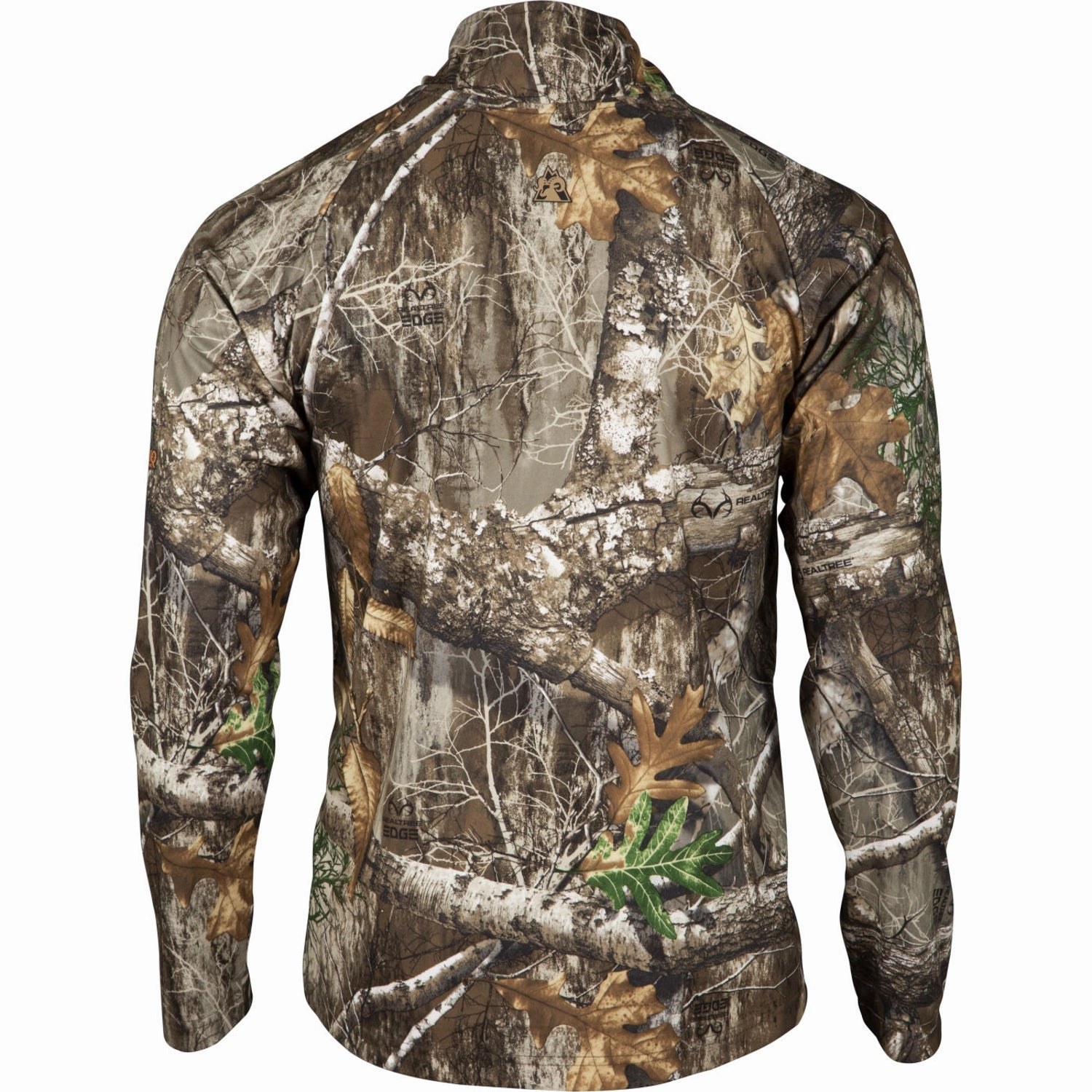 Odor Resistant Treatment Rocky Mens Silenthunter 1/4 Zip Realtree Edge Polyester Softshell Jacket