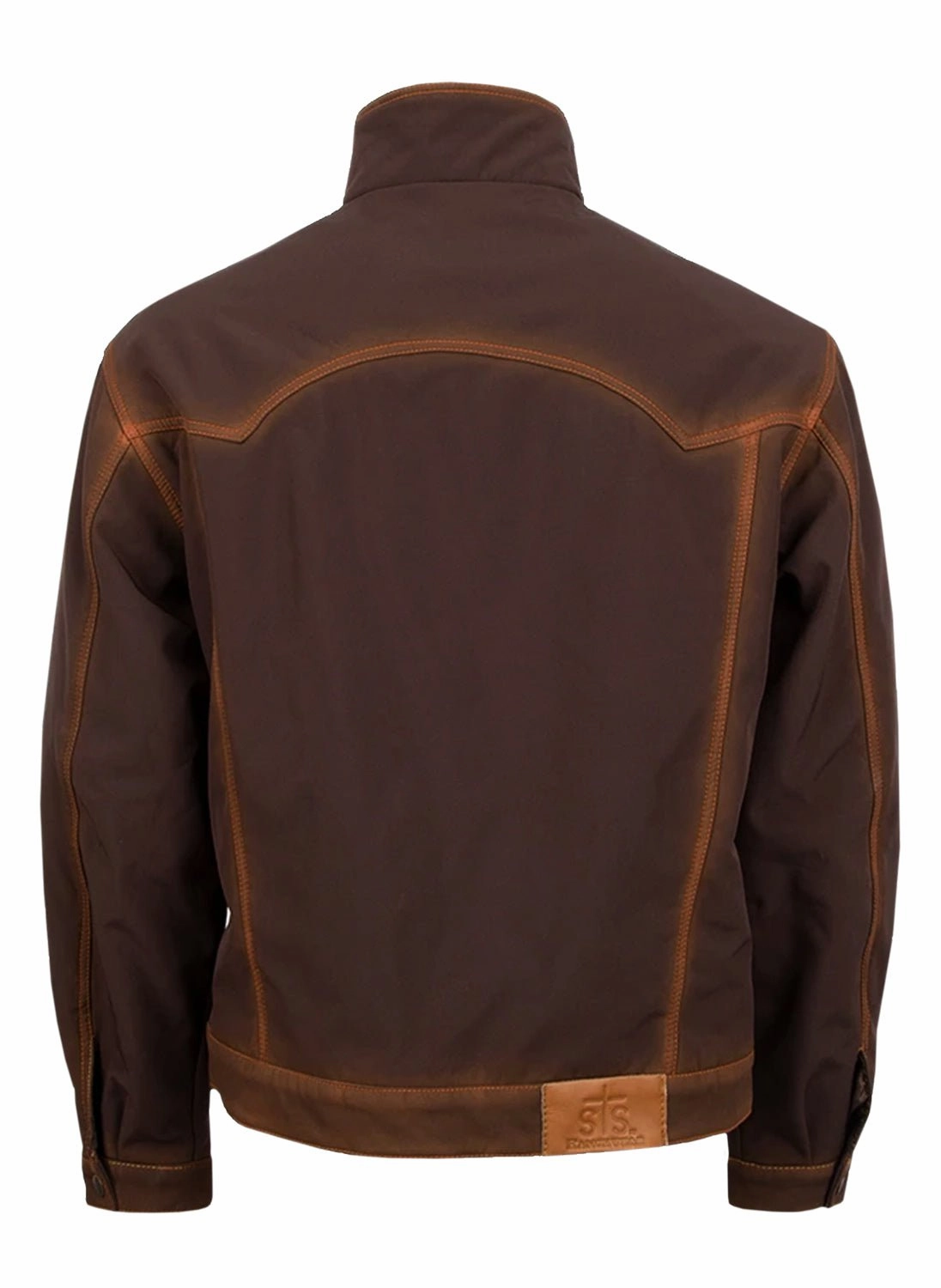 STS Ranchwear Womens Brumby Brown Polyester Softshell Jacket Non Irritating Edging