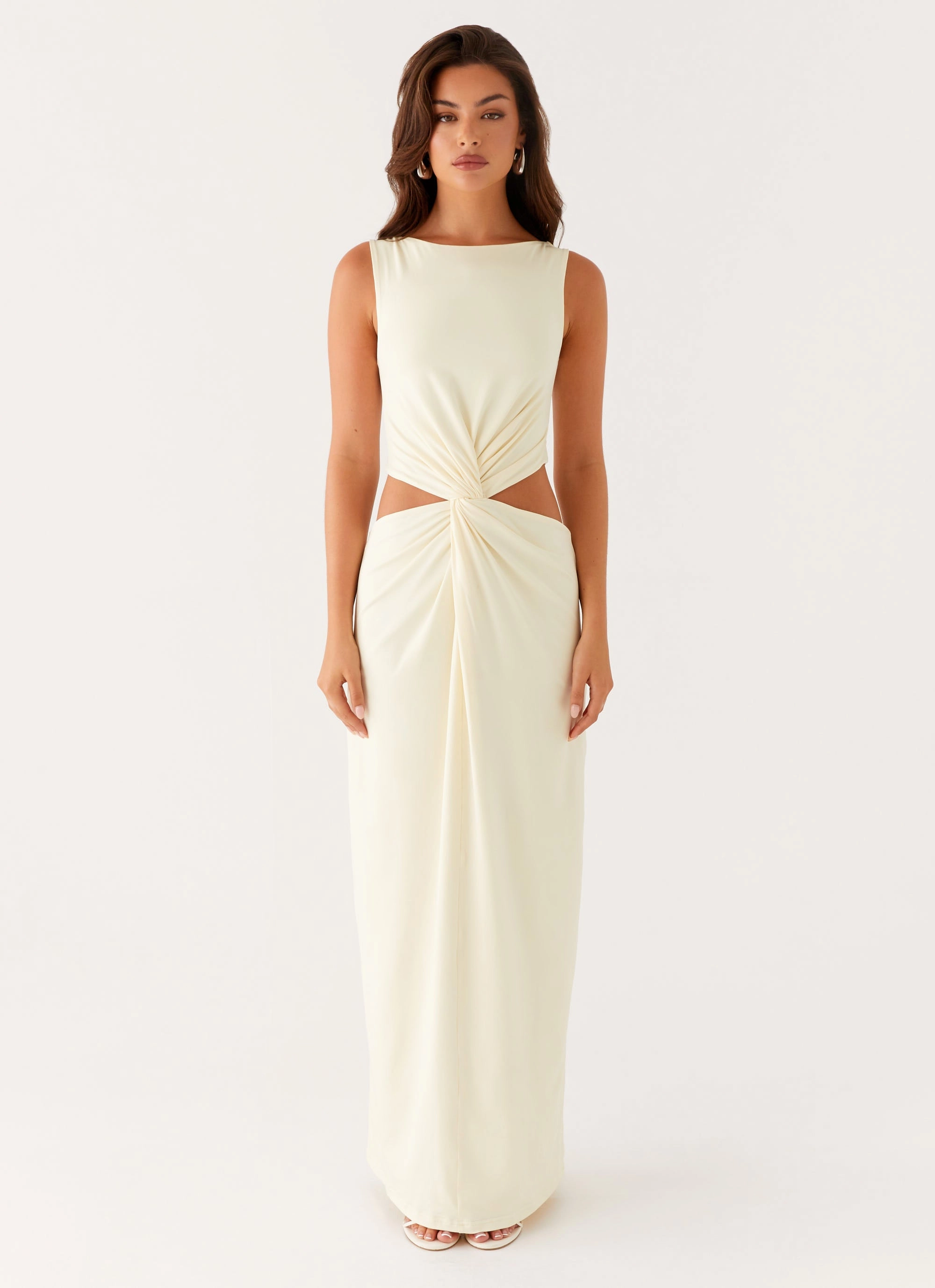 Sleek Movement Lilabelle Twist Maxi Dress - Yellow
