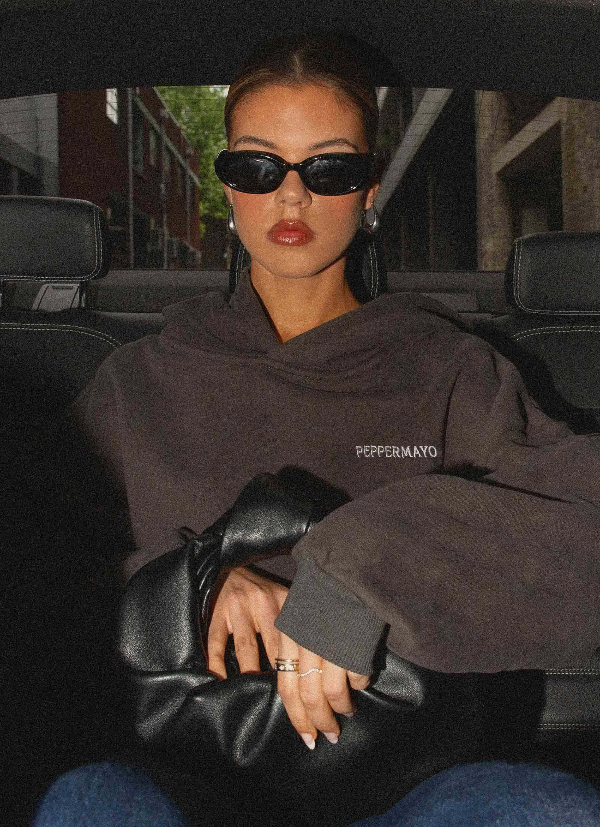 Fashion Forward Wear Signature Oversized Hoodie - Charcoal