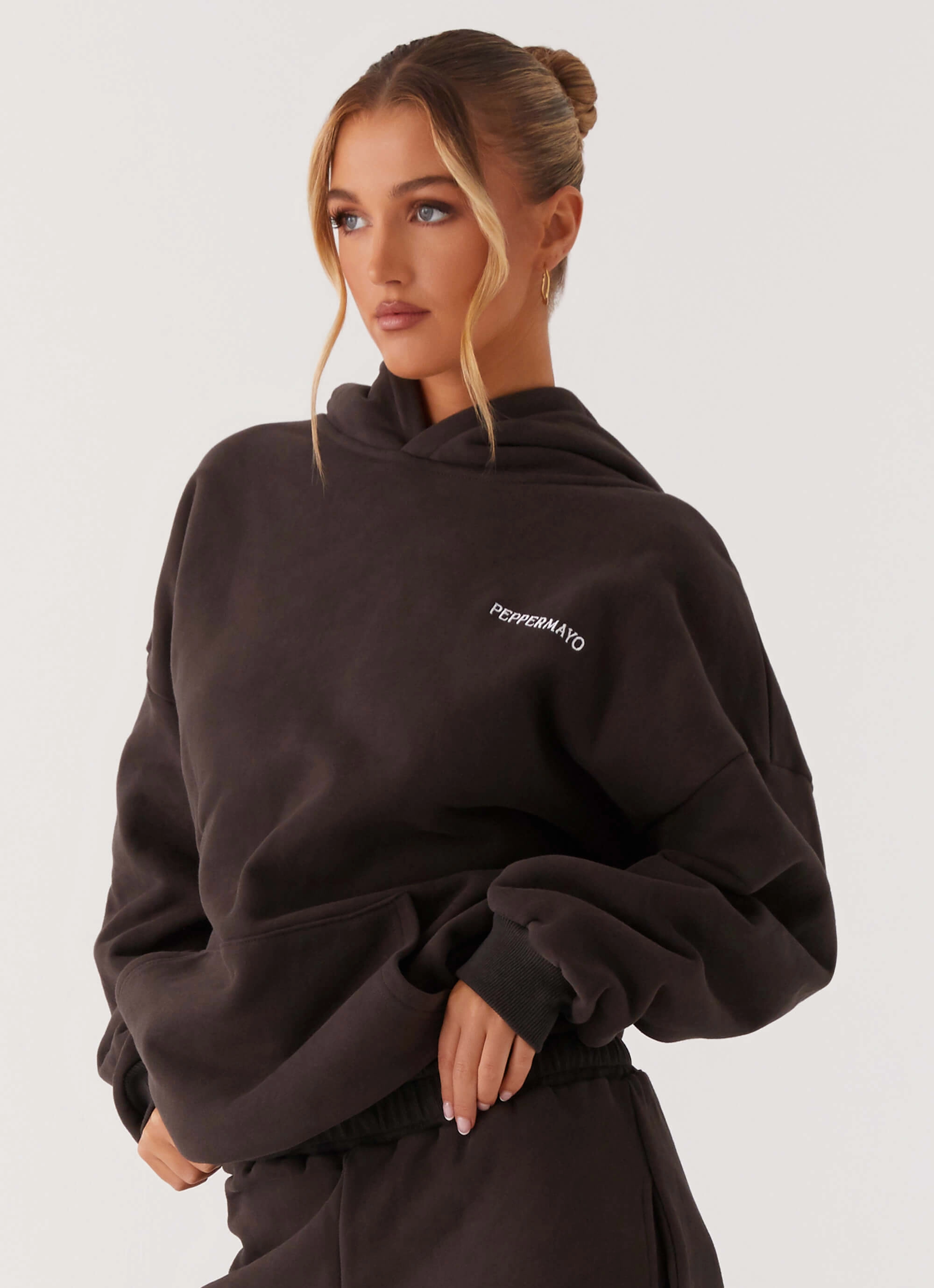 Modern Comfort Signature Oversized Hoodie - Charcoal