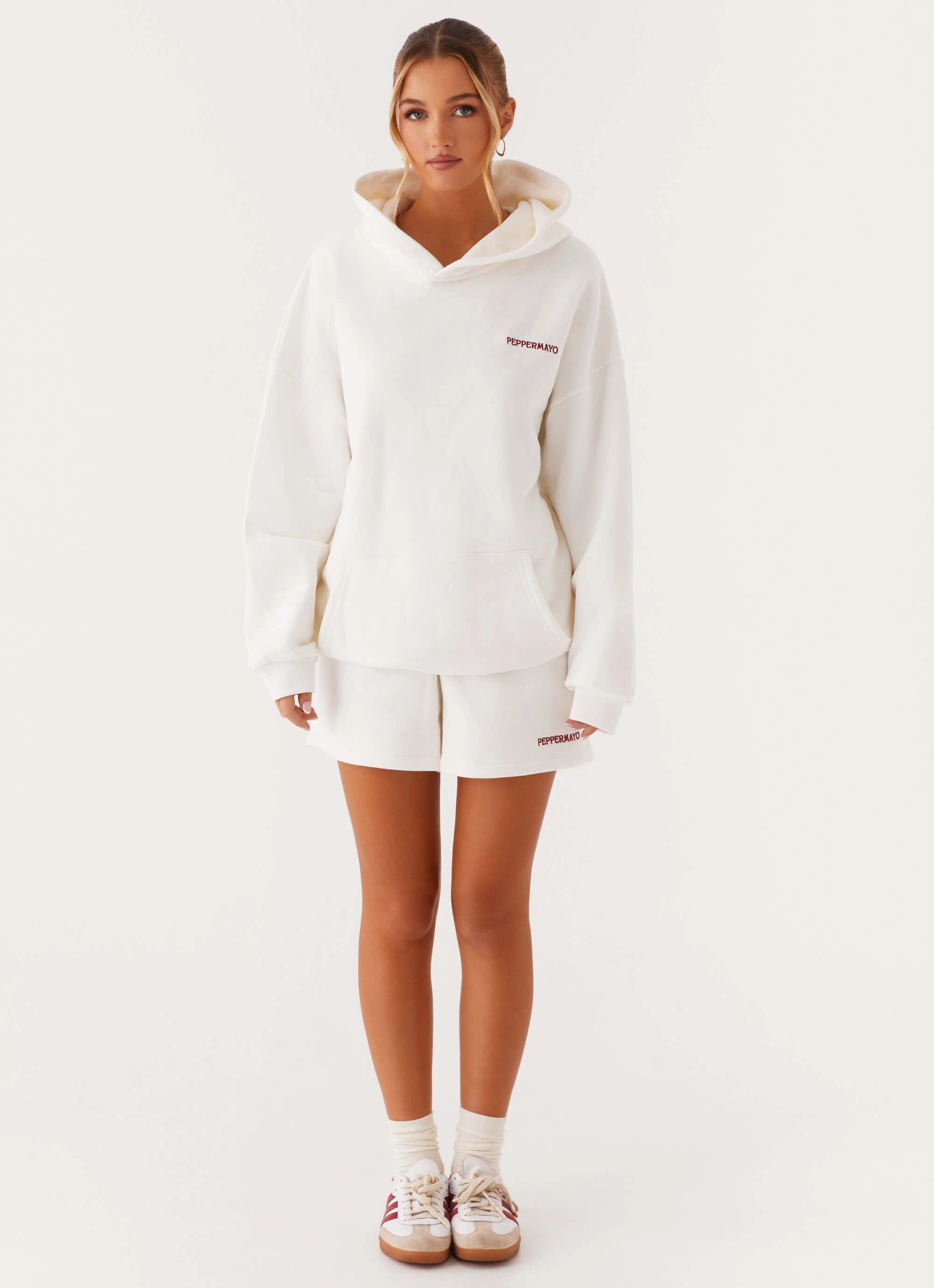 Signature Oversized Hoodie - Ivory Circular Knit Sustainability Guide