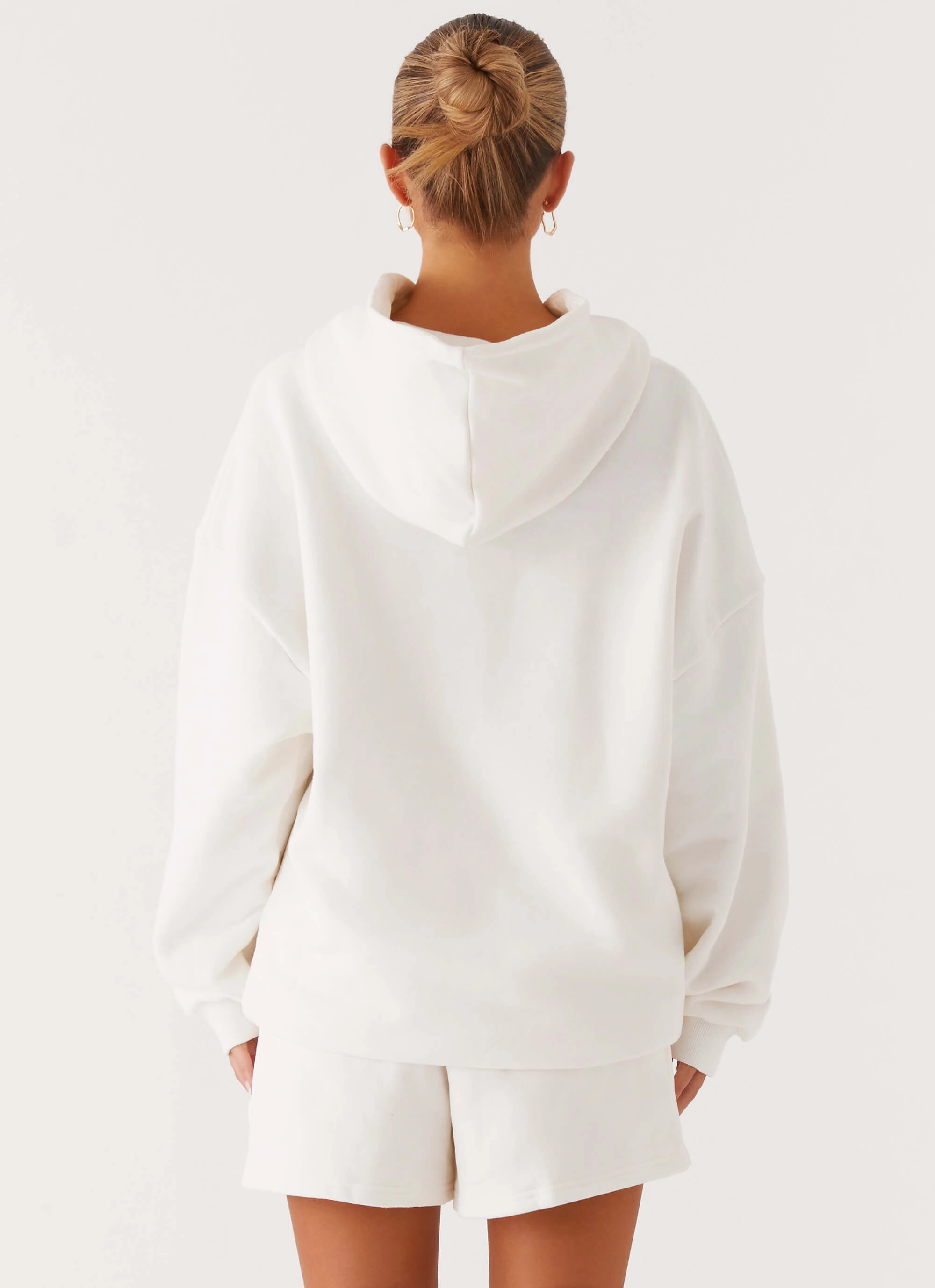 Outdoor Trend Signature Oversized Hoodie - Ivory