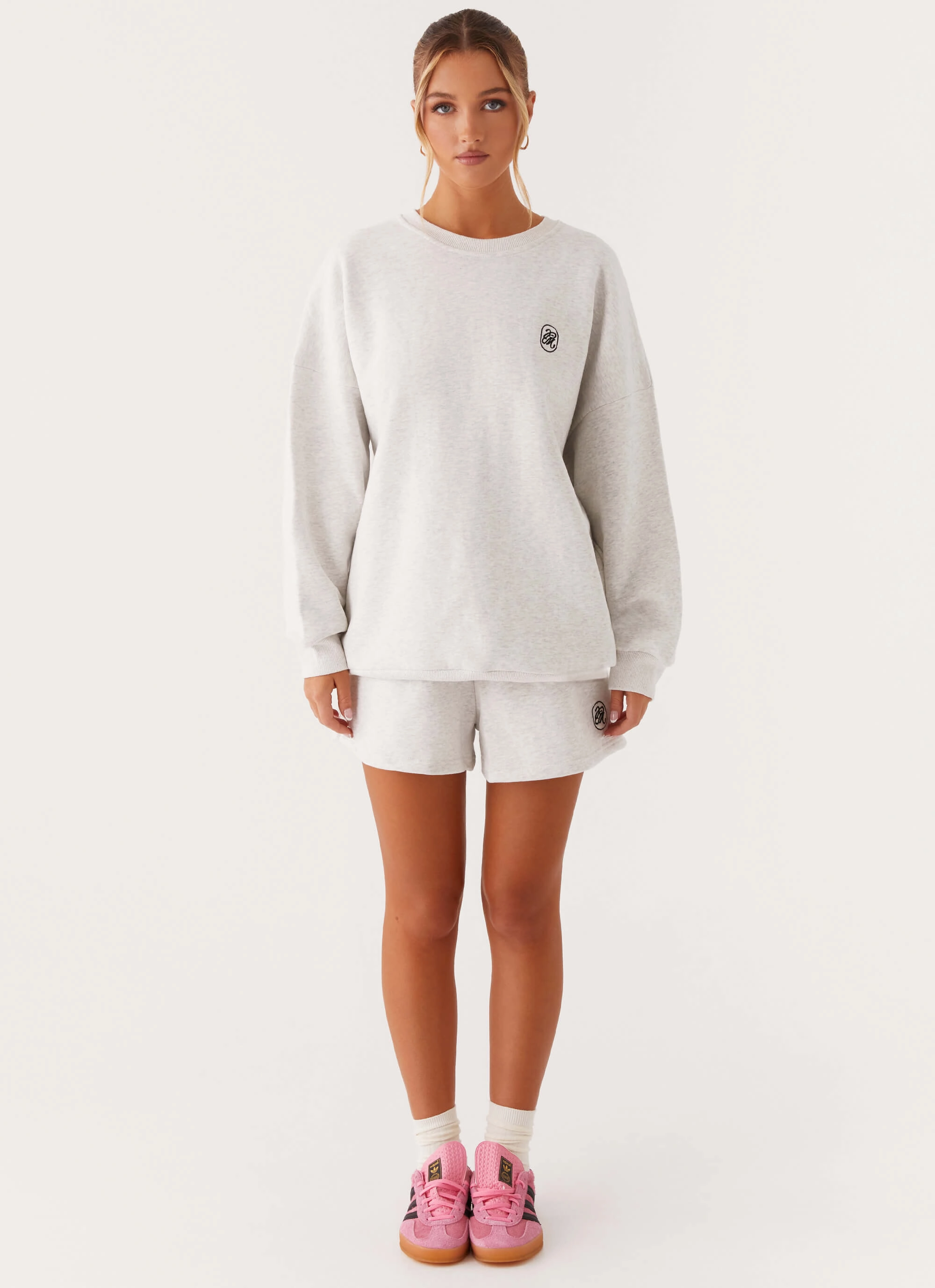 Seasonal Wear Signature Oversized Sweatshirt - Grey