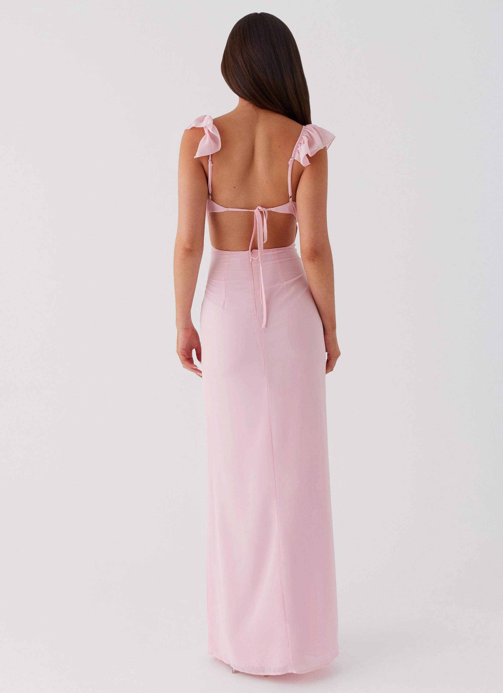 Textured Jacket Silvie Maxi Dress - Pink