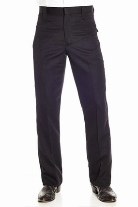 HighDensityWeave Circle S Mens Black Western Poly Blend Ranch Dress Pant 36