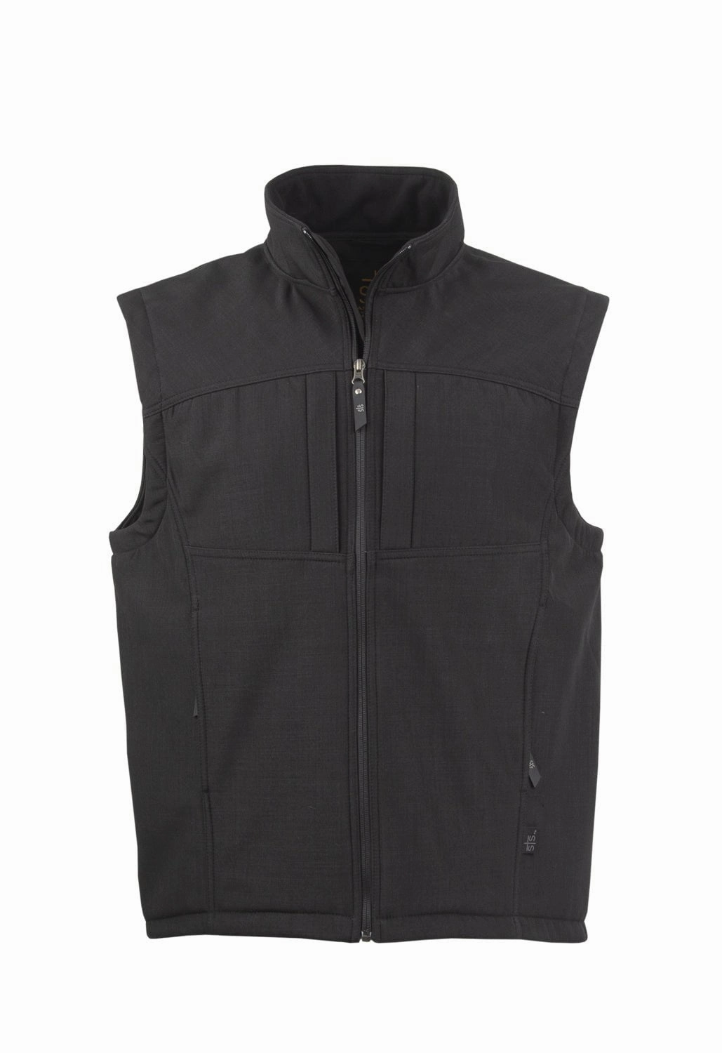 STS Ranchwear Mens Weston Black Poly/Spandex Softshell Vest Teflon Coated Microfiber Blend