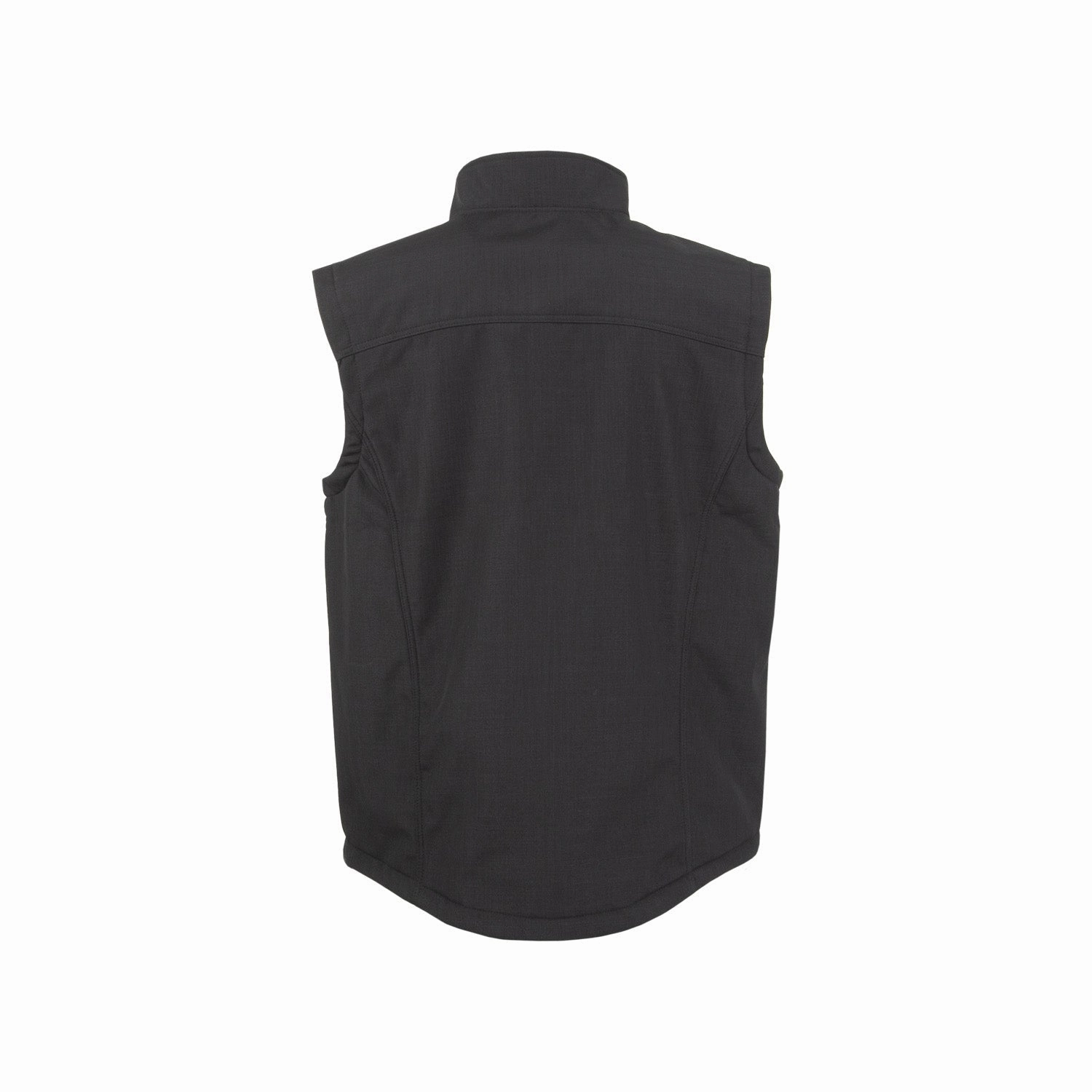STS Ranchwear Mens Weston Black Poly/Spandex Softshell Vest Checkered Style Multi Layer Construction