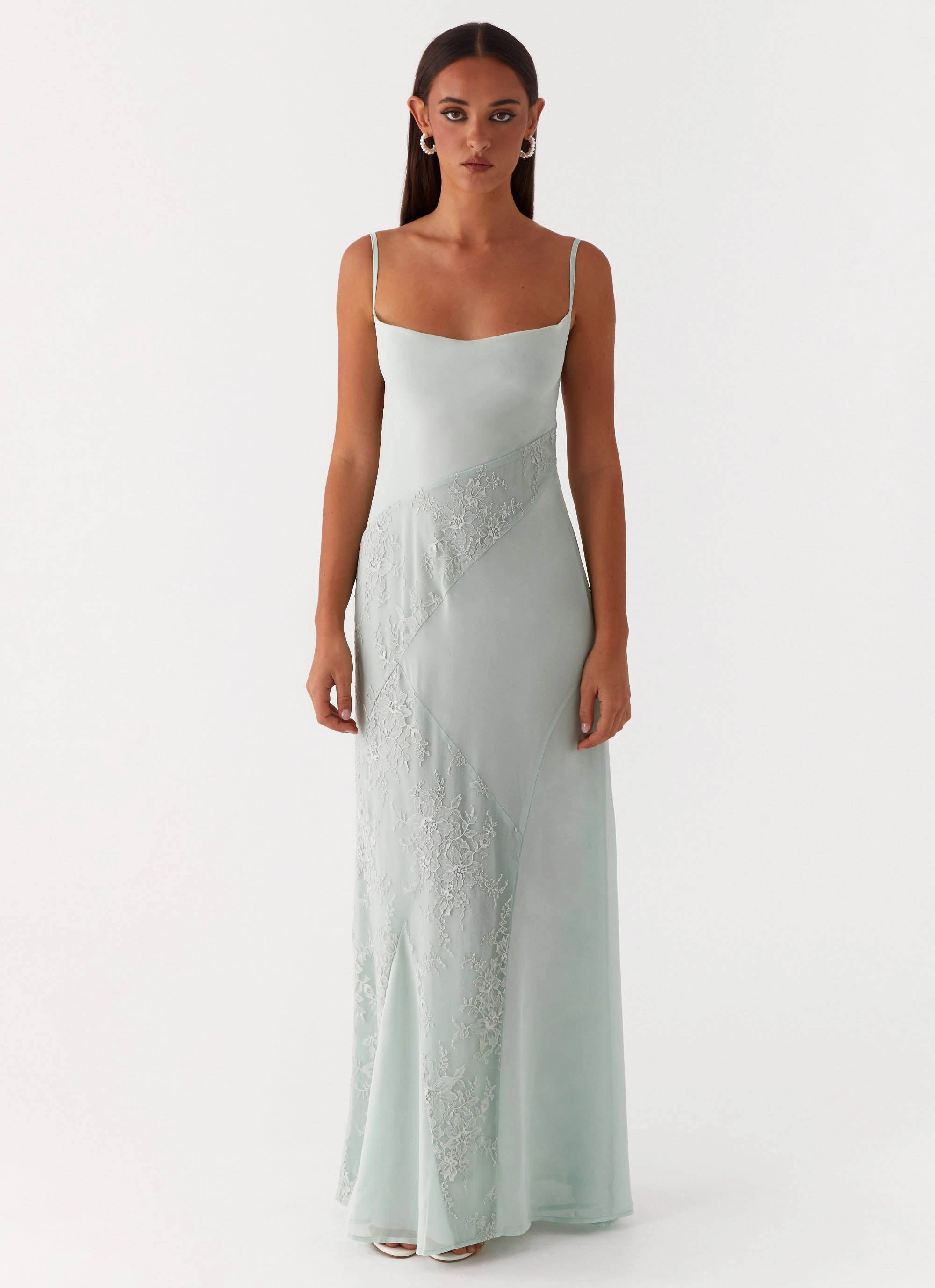Wedding guest Classic Wardrobe Piece Gabriana Maxi Dress - Sage
