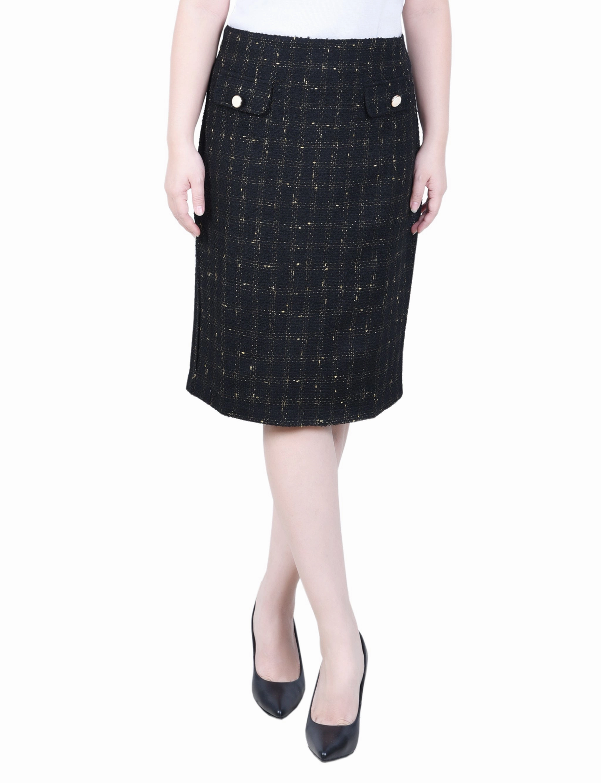 Easy Comfort Slim Double Knit Skirt