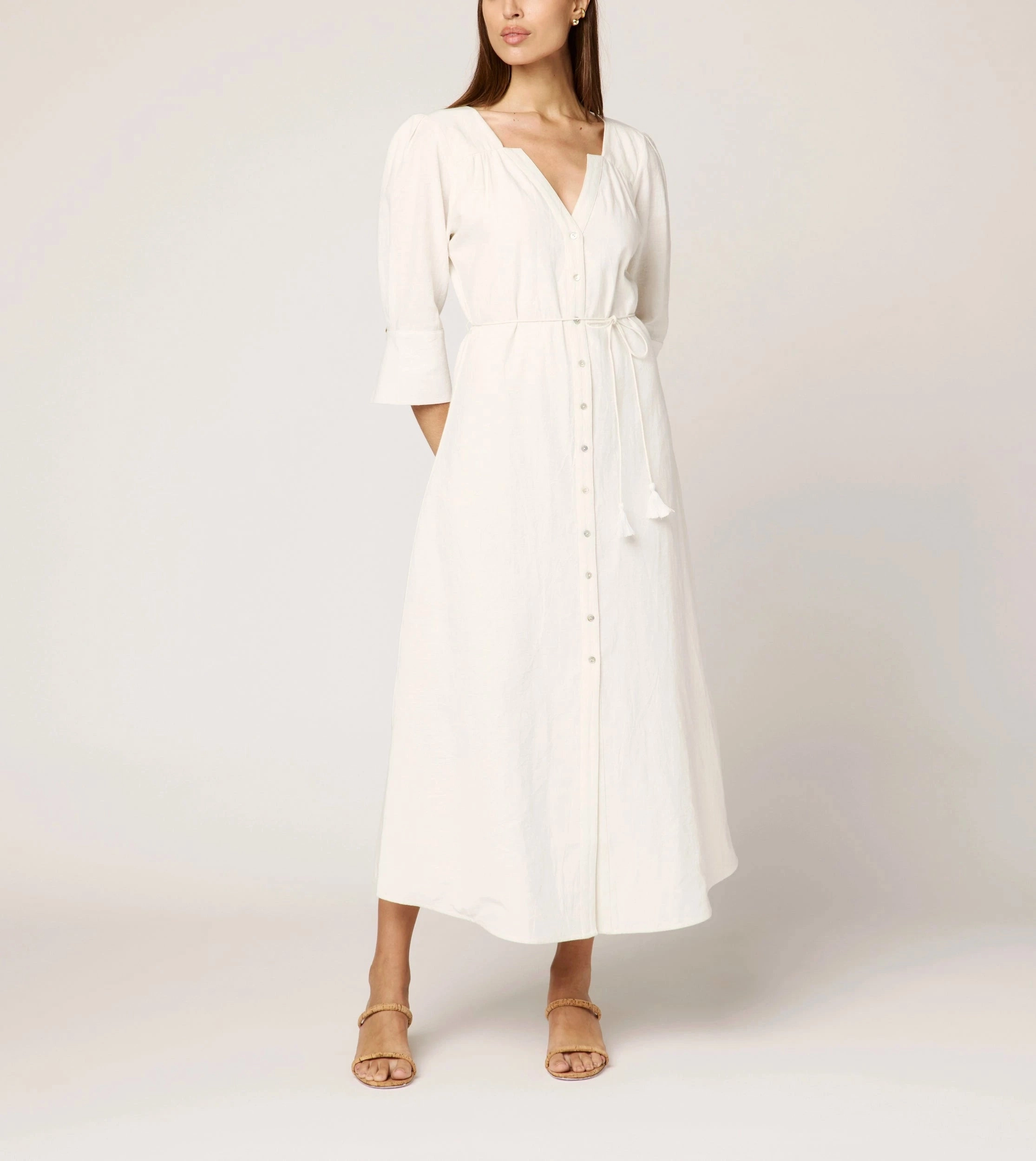 Love Energy Paria Midi Dress | Ivory