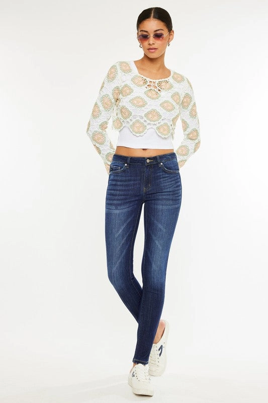 OLIVIA OPEN PACK MID RISE SUPER SKINNY JEANS Smart Style