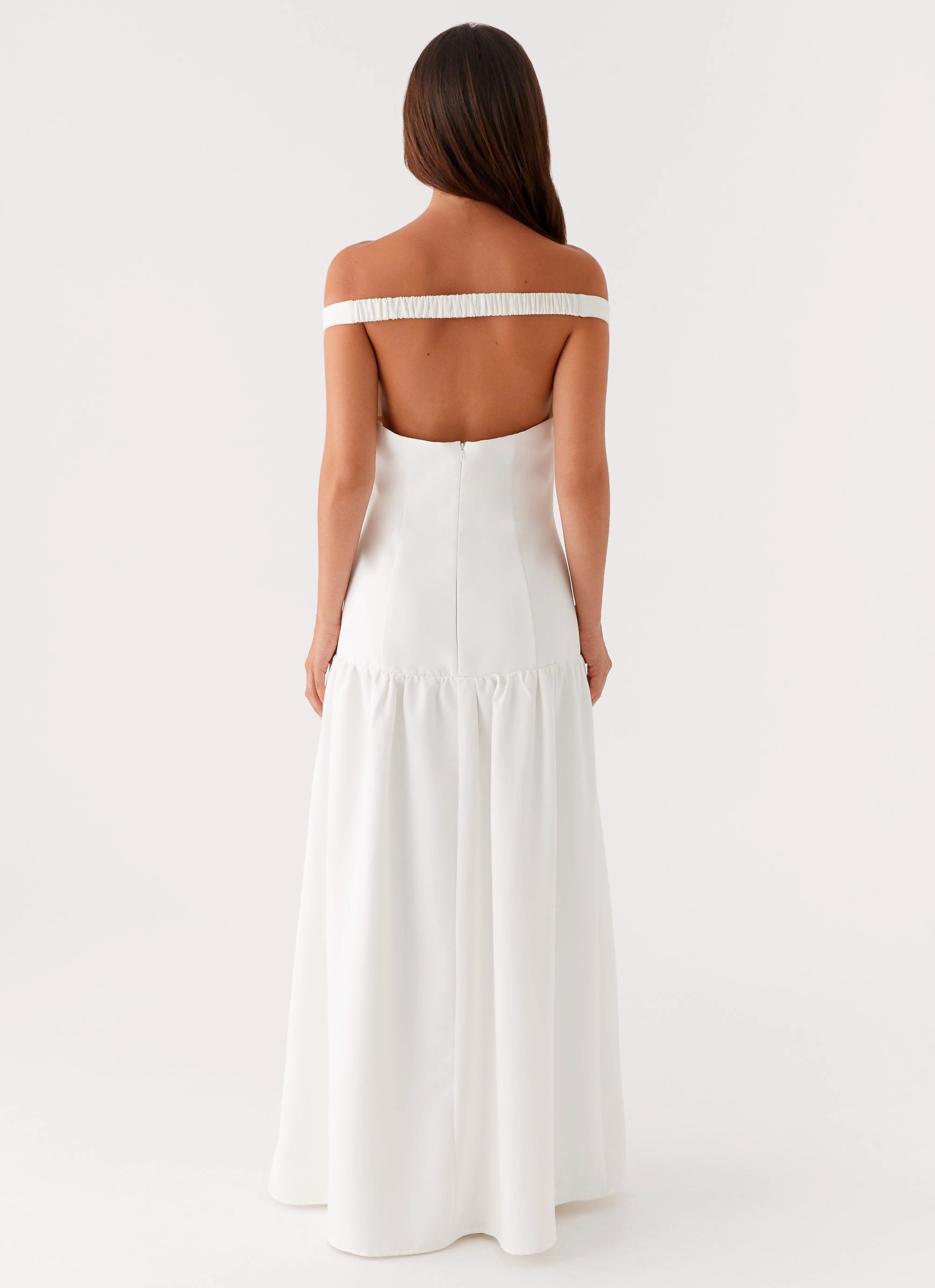 Basel Maxi Dress - White Formal Jacket