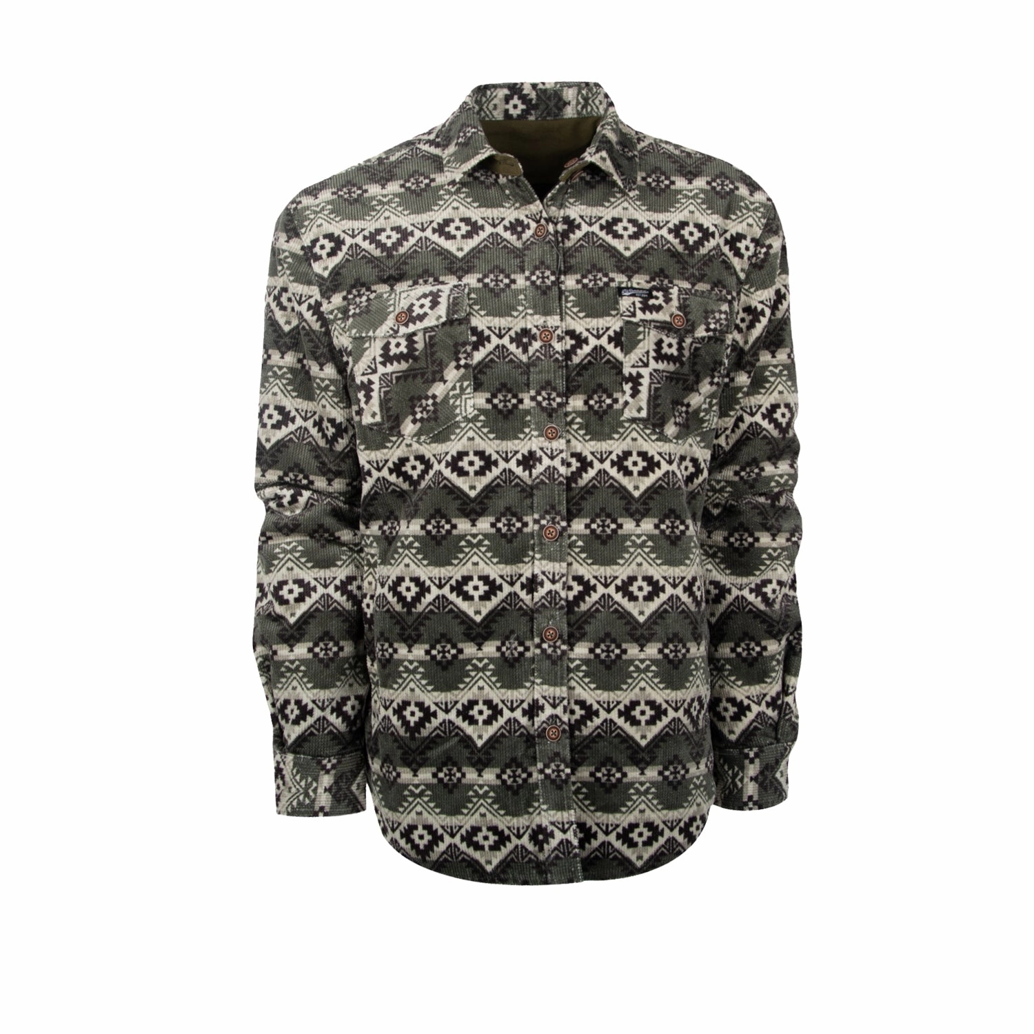 Functional Fit Seamless Bonding STS Ranchwear Mens Everette Reversible Olive/Khaki Poly/Cotton Cotton Jacket