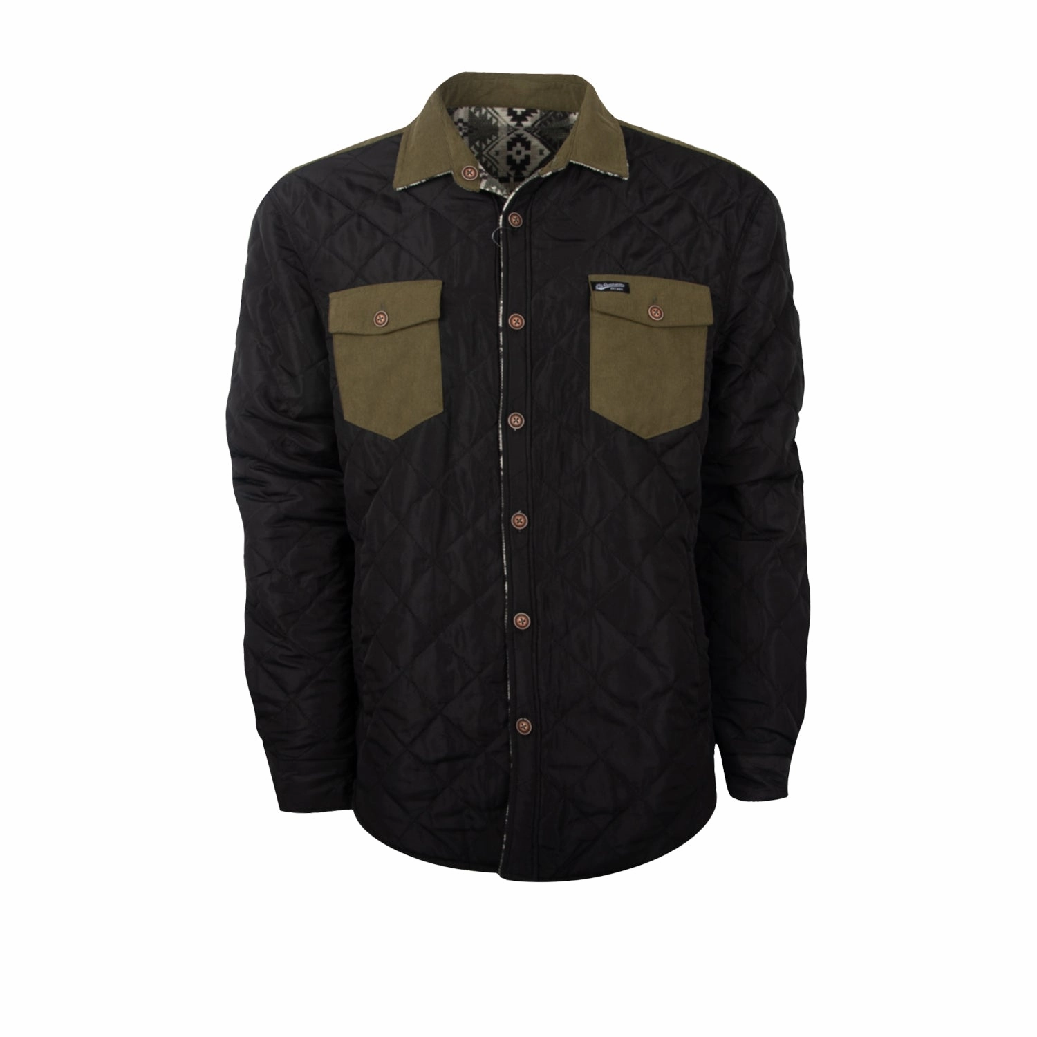 Seamless Technology STS Ranchwear Mens Everette Reversible Olive/Khaki Poly/Cotton Cotton Jacket