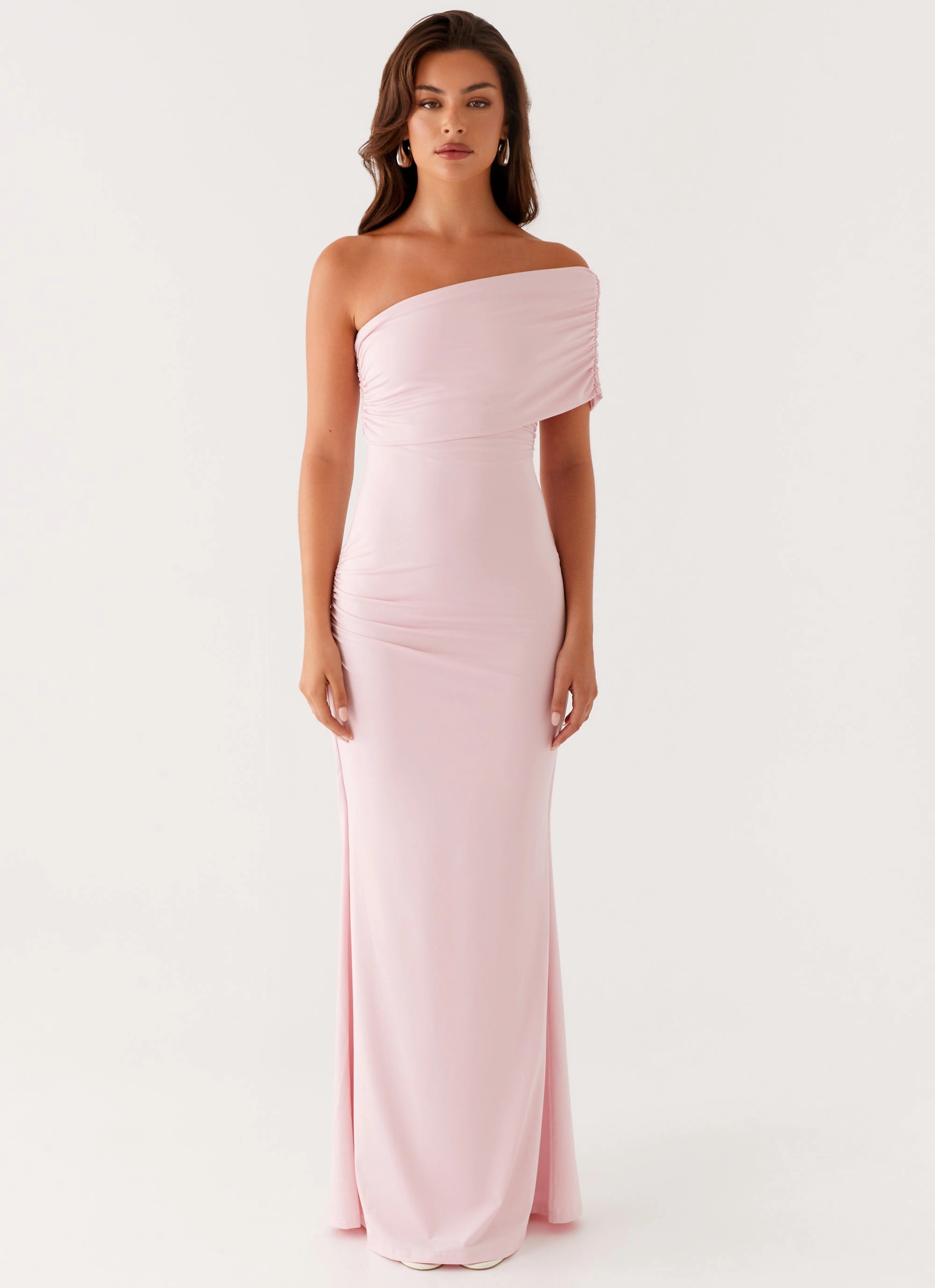 Chilly Weather Fashion Socialite Maxi Dress - Pink