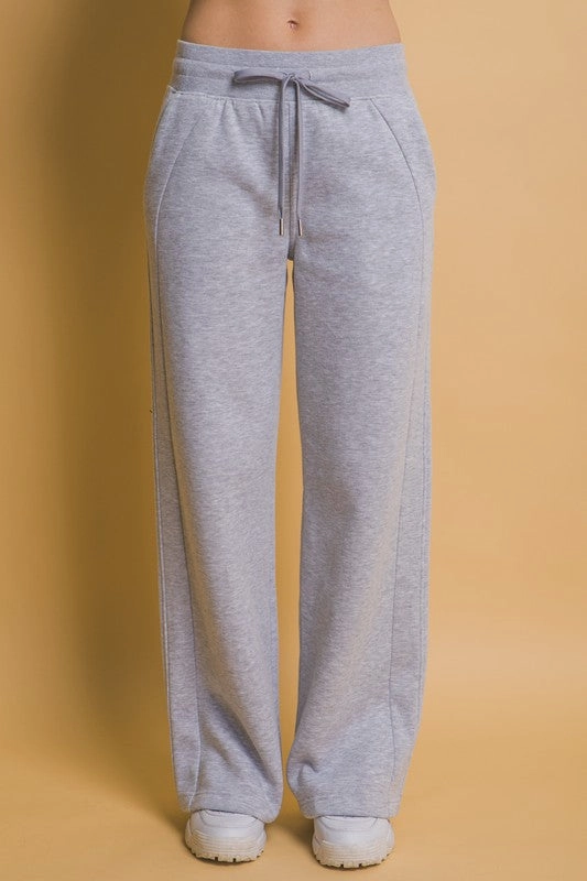 Zinnia Wide Leg Sweatpants Machine washable