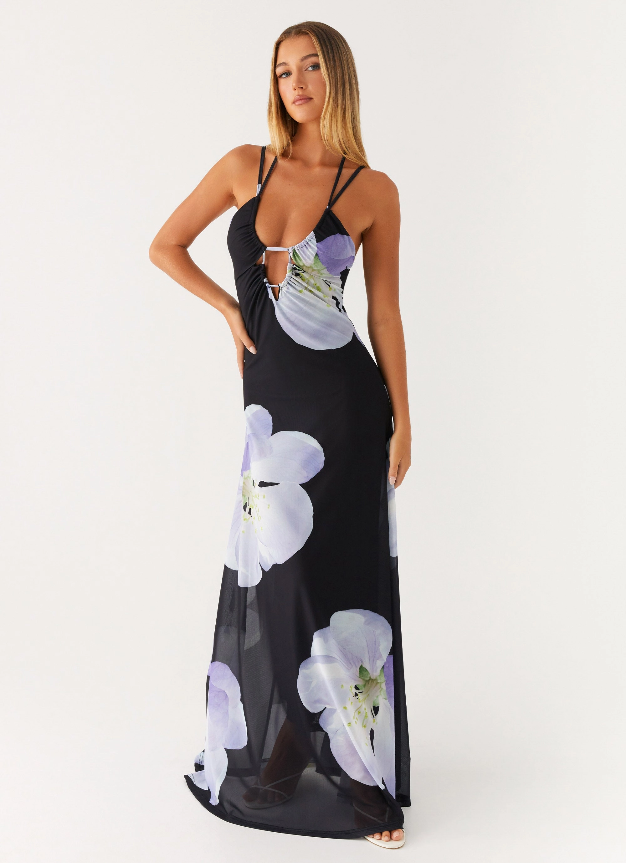 Enrika Maxi Dress - Flower Print Mid Fit