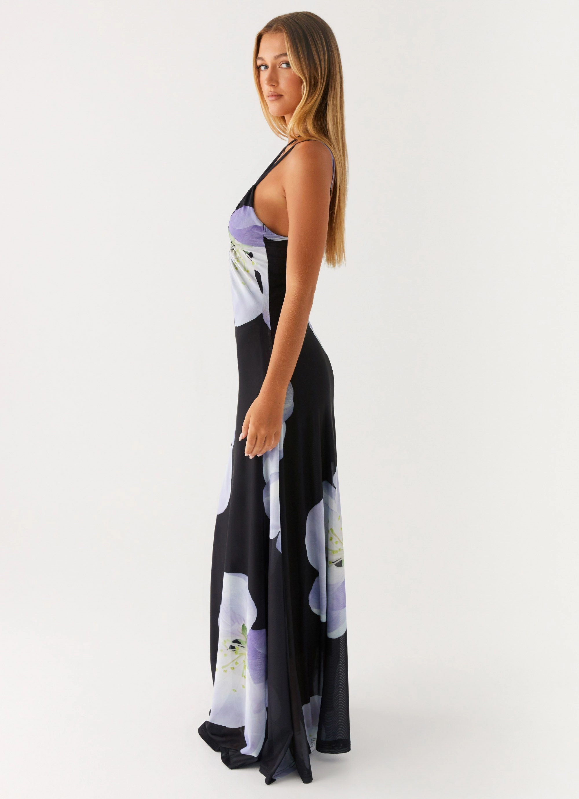 Enrika Maxi Dress - Flower Print Quick Layer Trendy Design