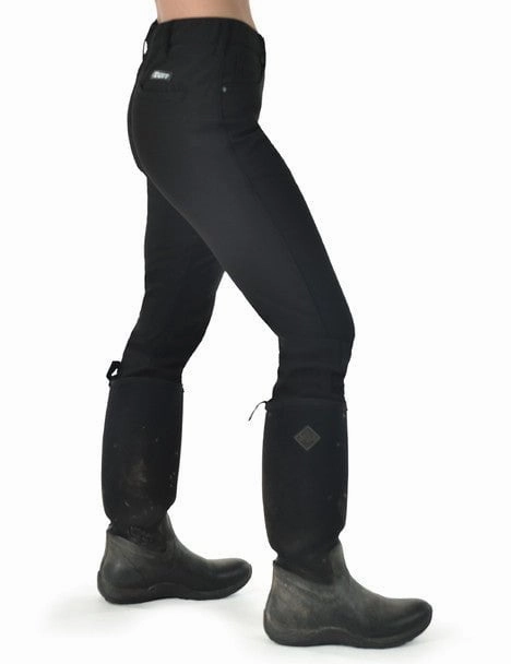 Premium Outdoor Enthusiast Cowgirl Tuff Womens WPH Tuck-In Black Nylon Work Pants