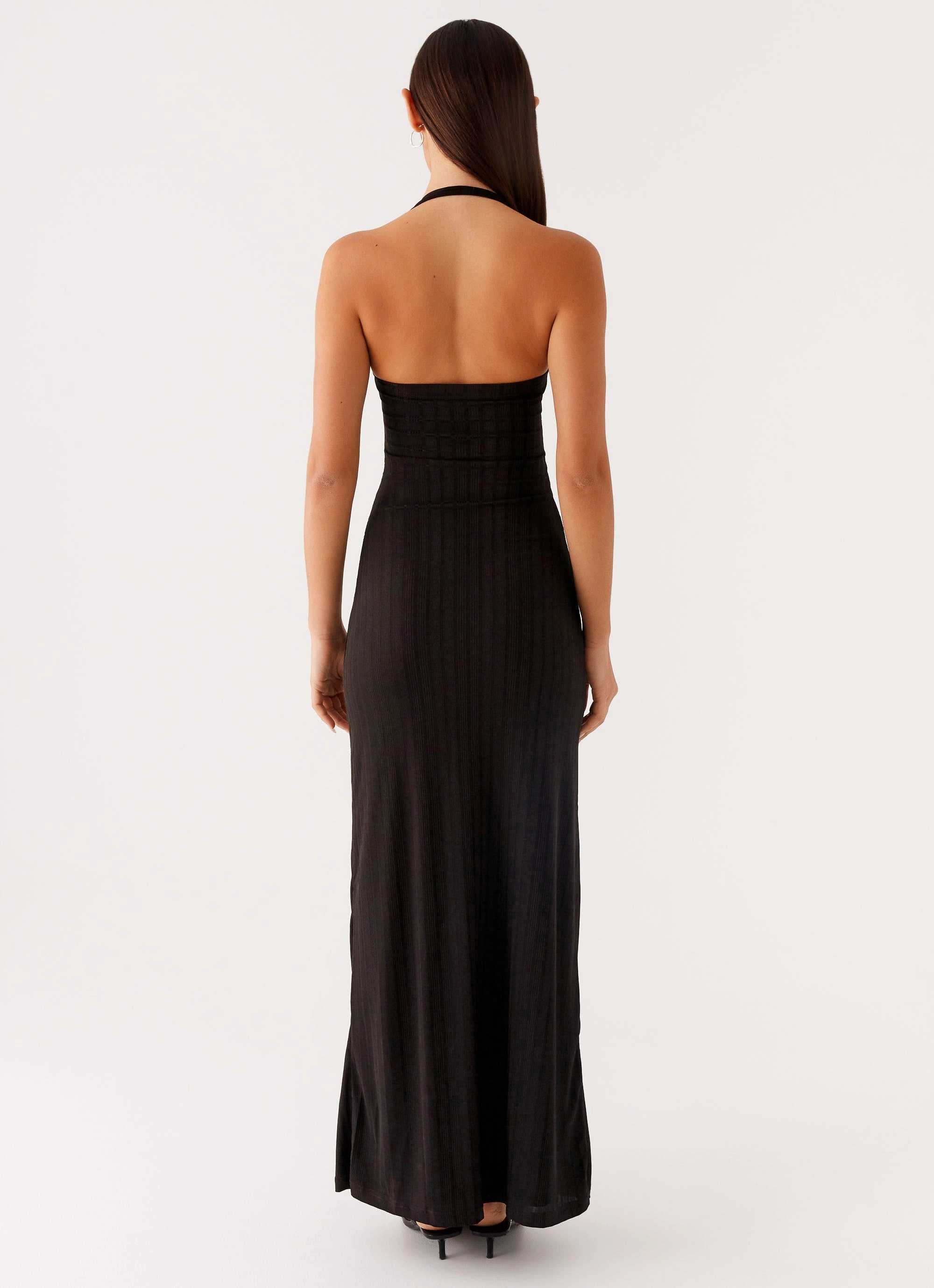 Smart and Stylish Day-To-Night Wear Selene Maxi Dress - Black