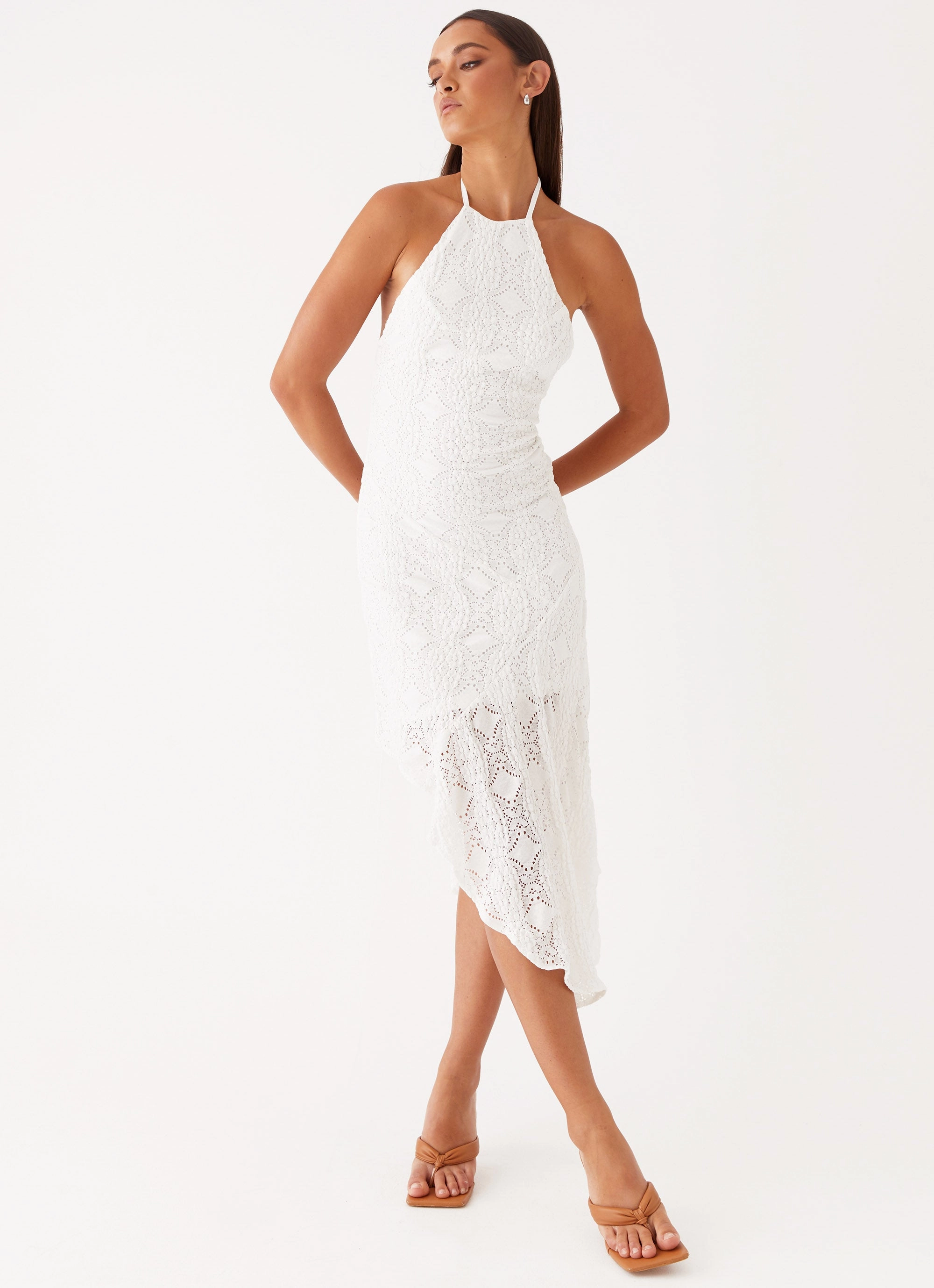 Sondela Maxi Dress - White Natural Wrap