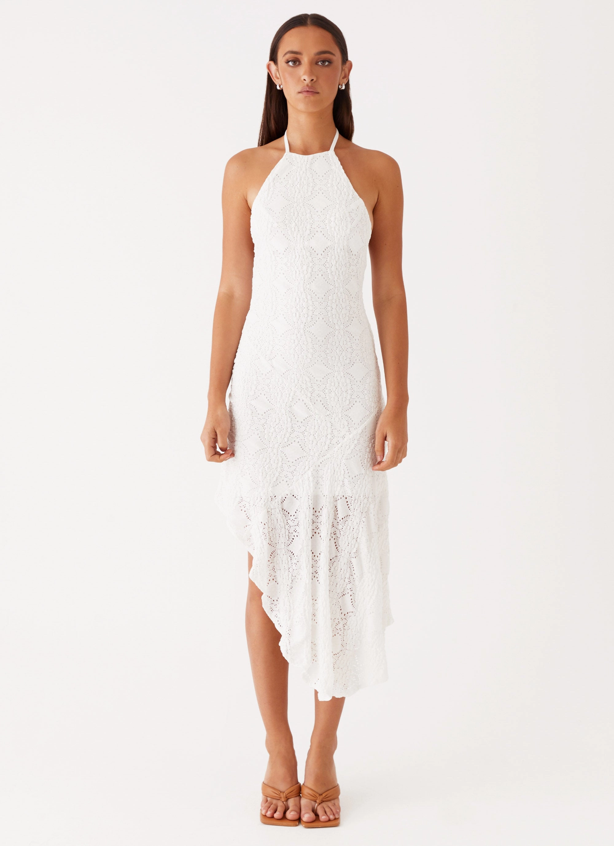 Kind Light Semi Sheer Sondela Maxi Dress - White