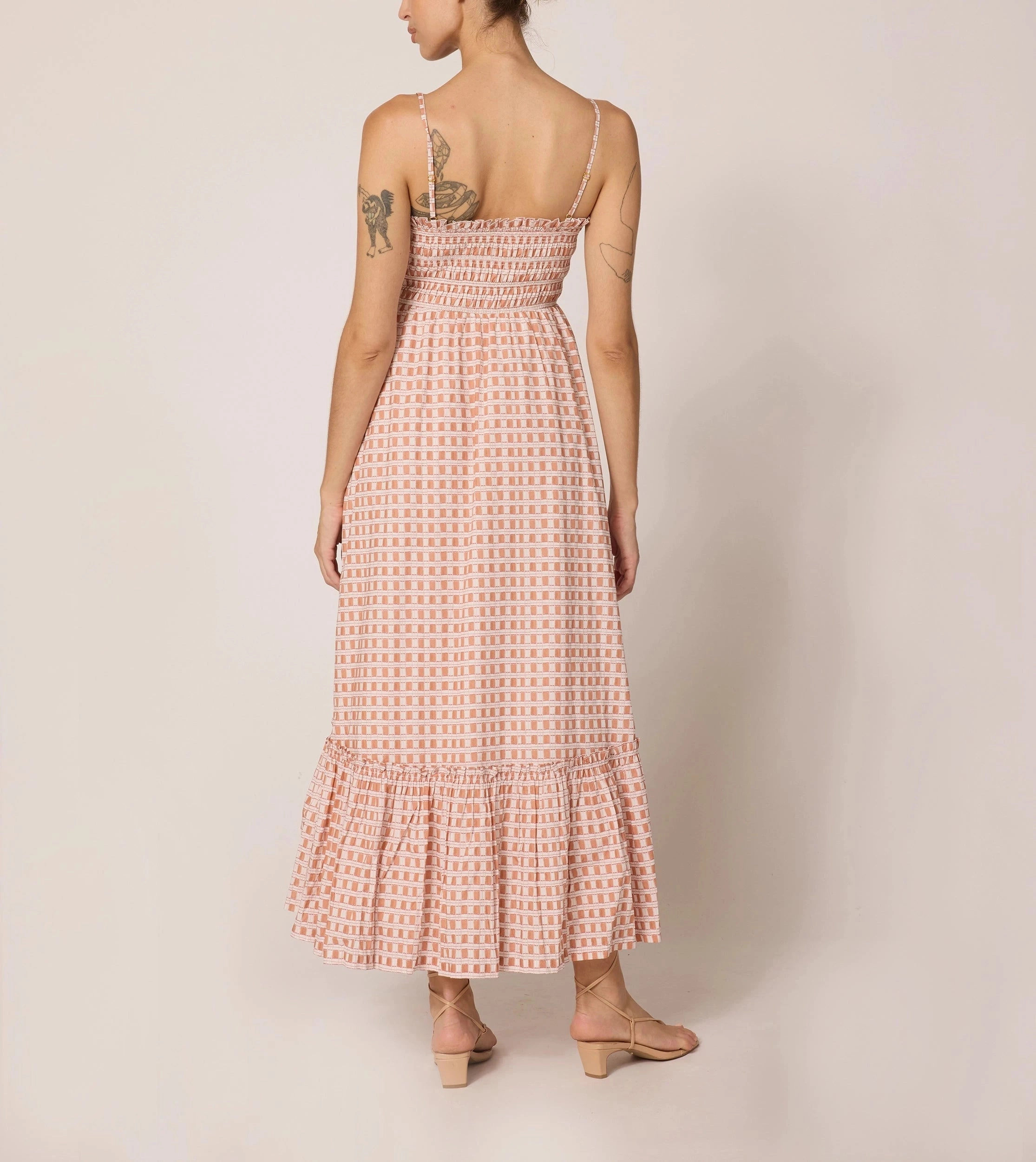 Tiered Skirt Magnolia Ankle Dress | Bellini Plaid
