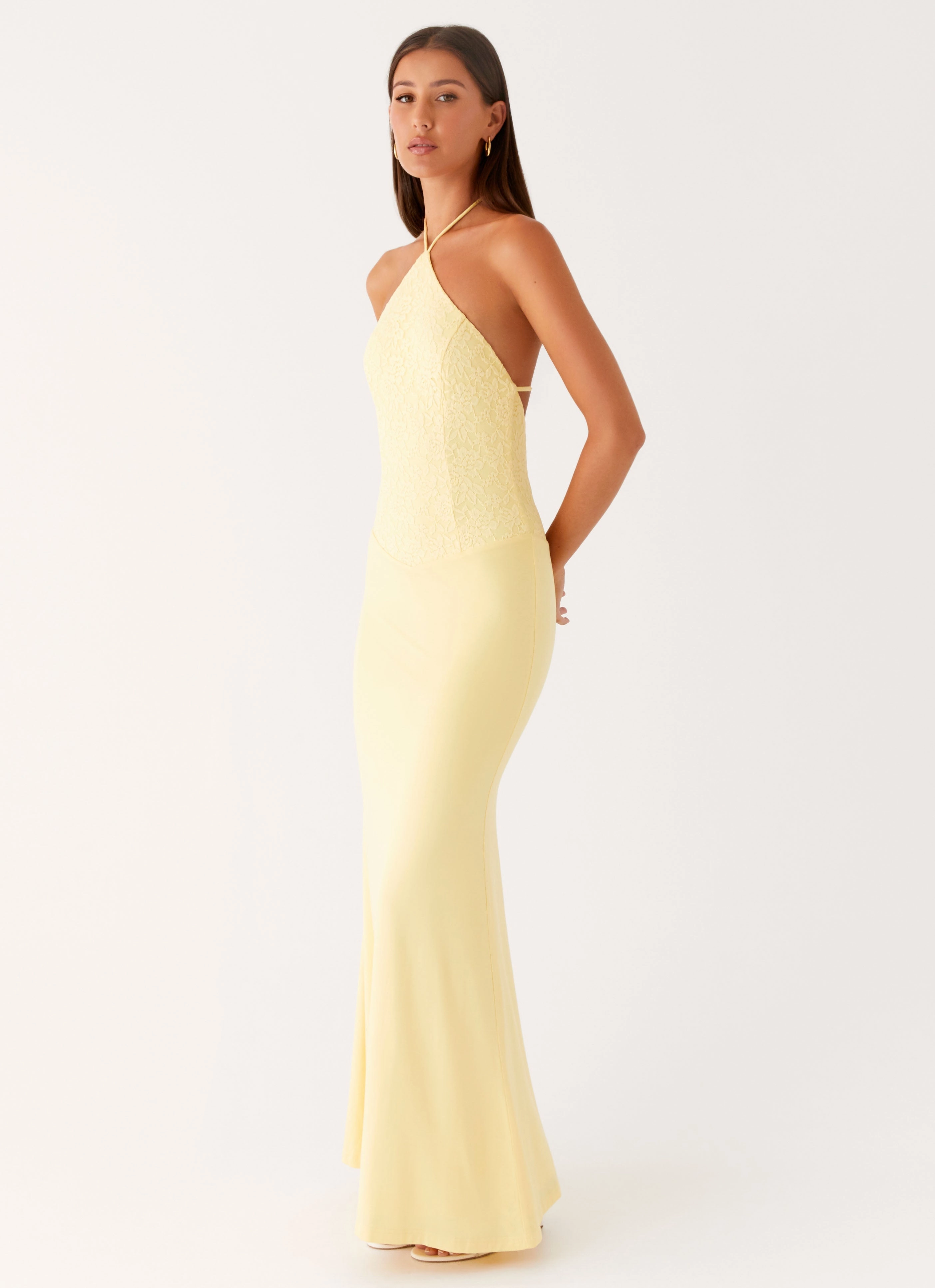 Protective Outerwear Fiesta Halter Maxi Dress - Sunny Yellow