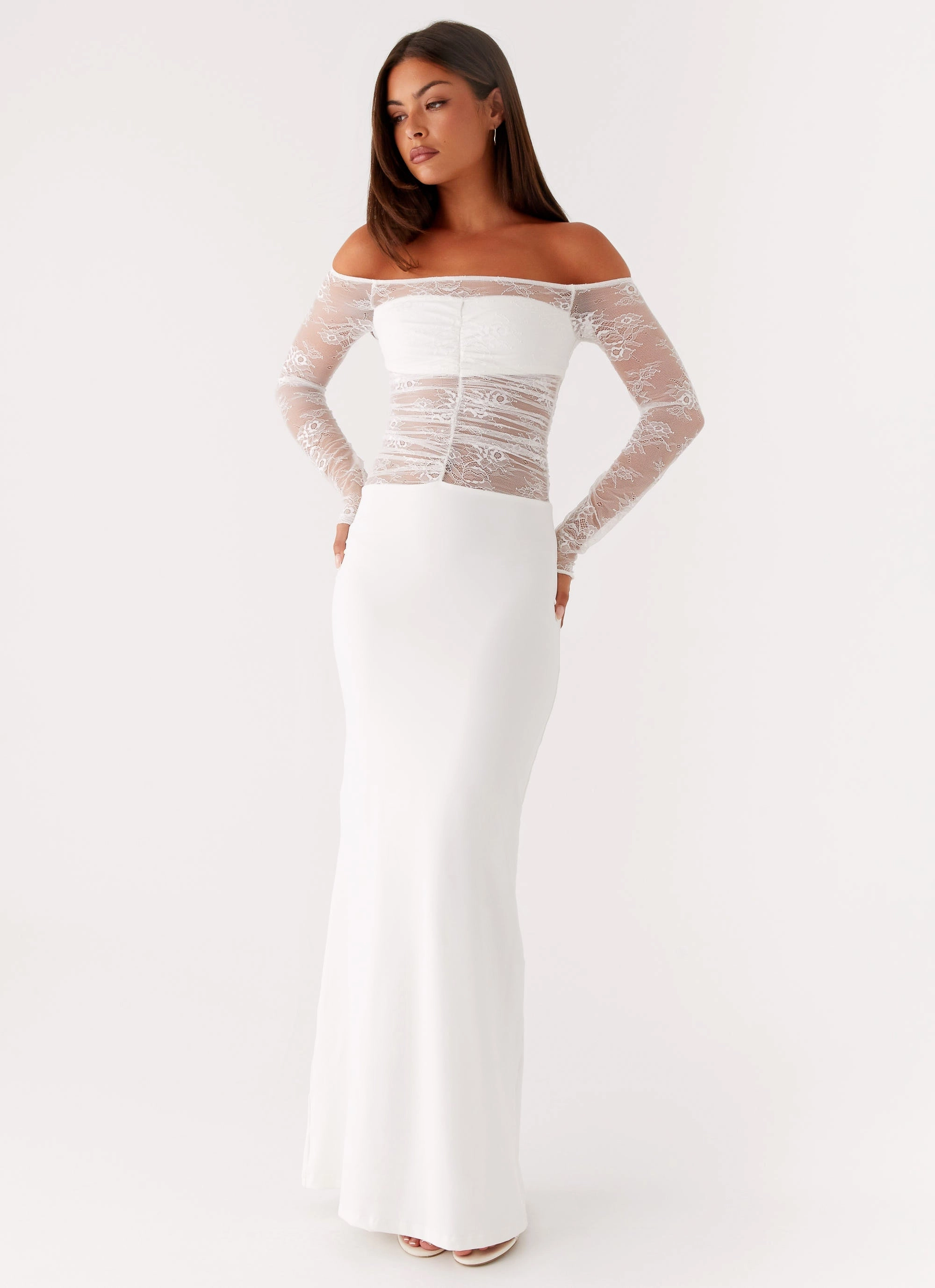 Avi Maxi Dress - White Classic Layer