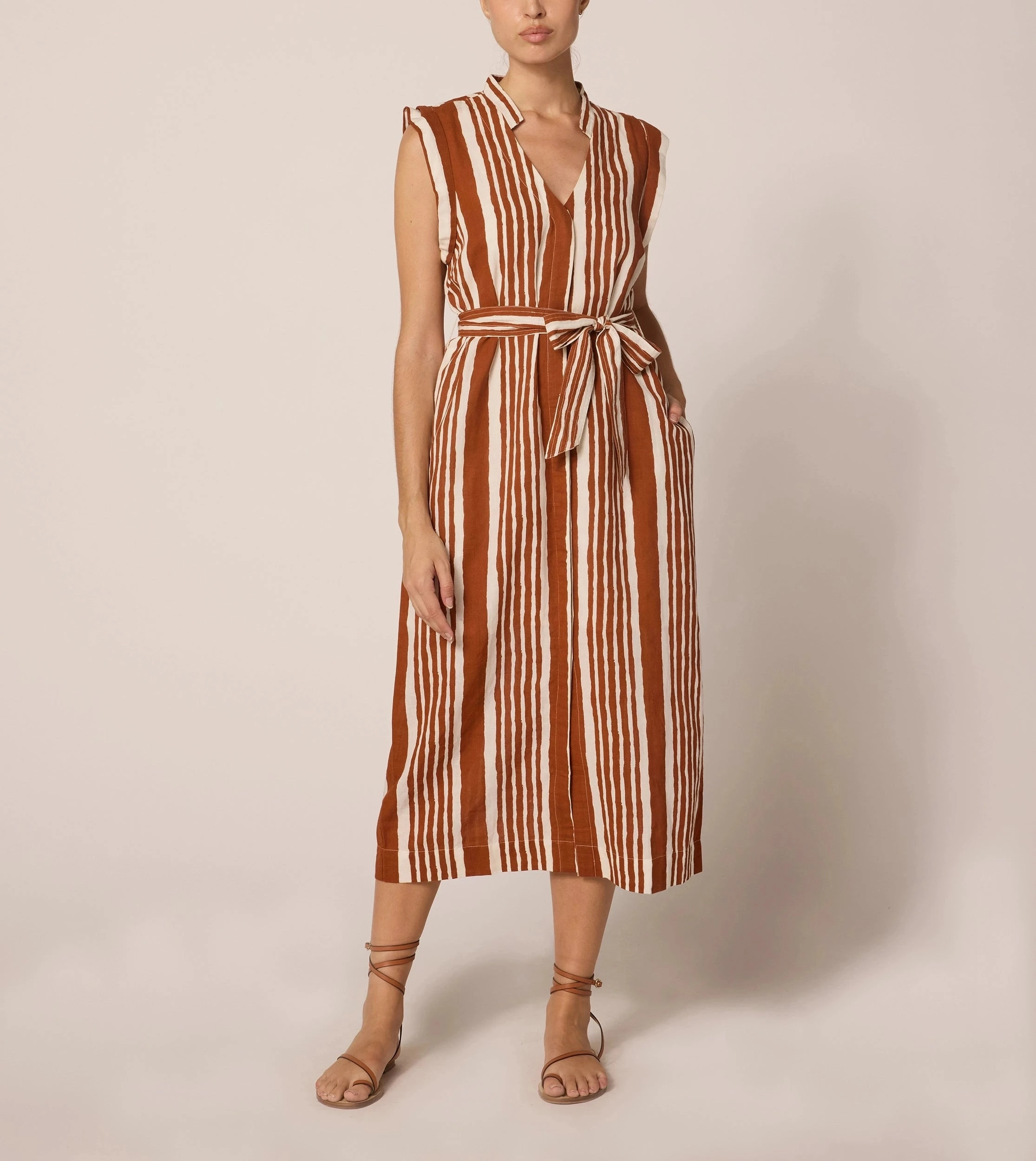 Smart Fabric Lani Midi Dress | Vecchio Stripe