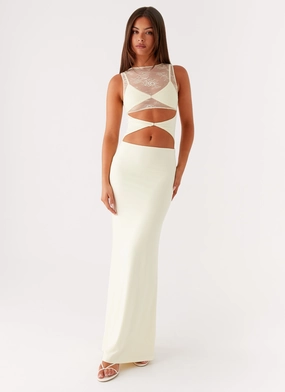 Imperial Maxi Dress - Yellow Relaxed Wear Vibrant color