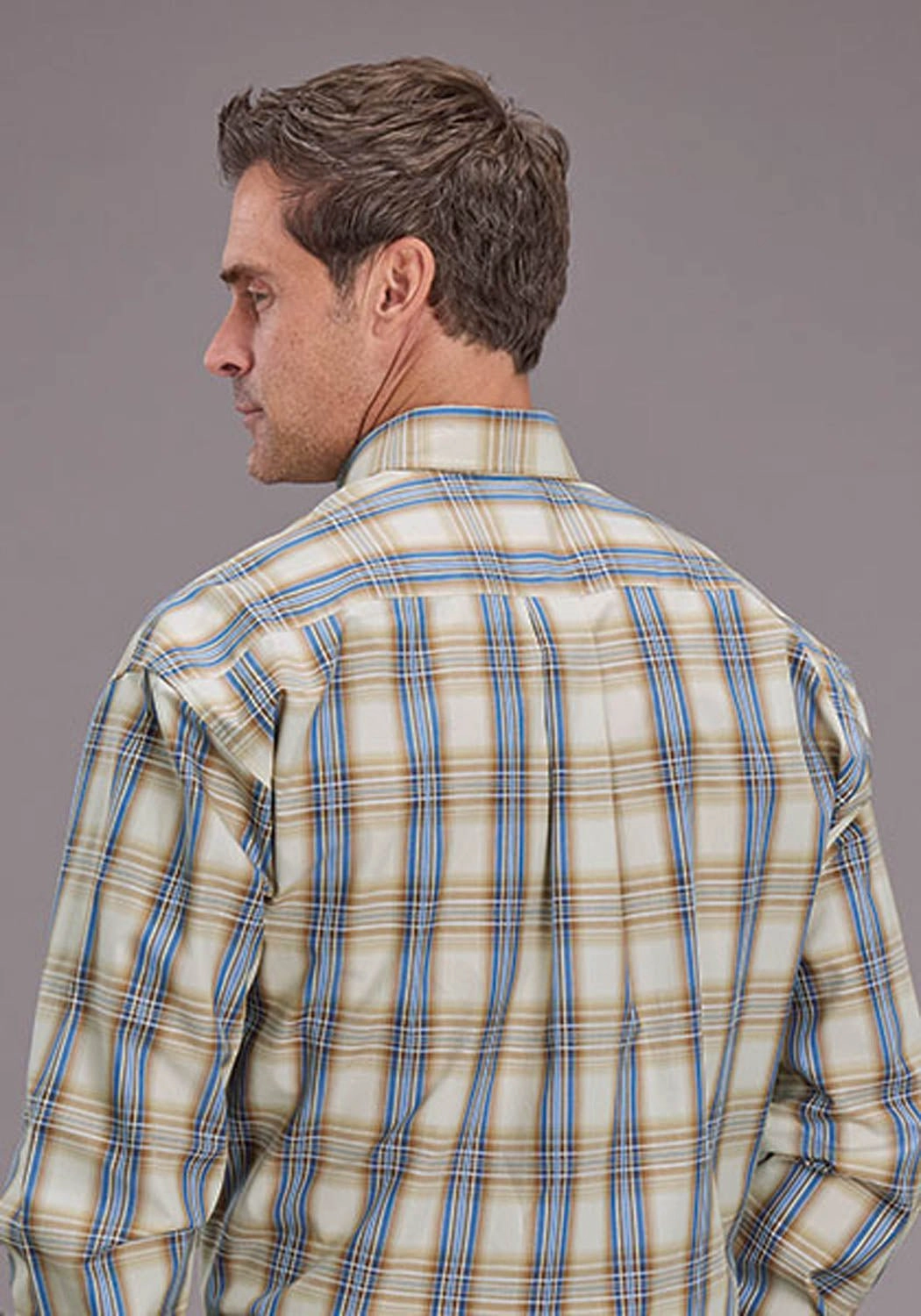 Stetson Mens 2514 Cinnabar Plaid Brown 100% Cotton 1 Pkt L/S Shirt Fashion Forward