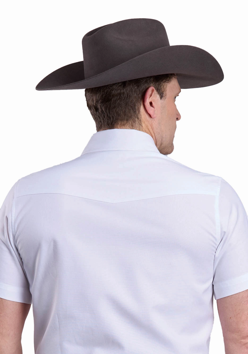 Stetson Mens 2768 Soft Oxford Optic White 100% Cotton S/S Shirt Beach Attire Versatile Clothing