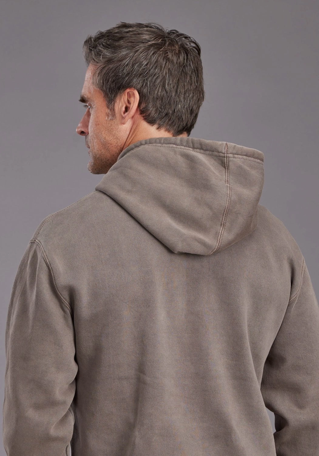 Stetson Mens American Heritage Brown Cotton Blend Hoodie Easy Care Machine Washable