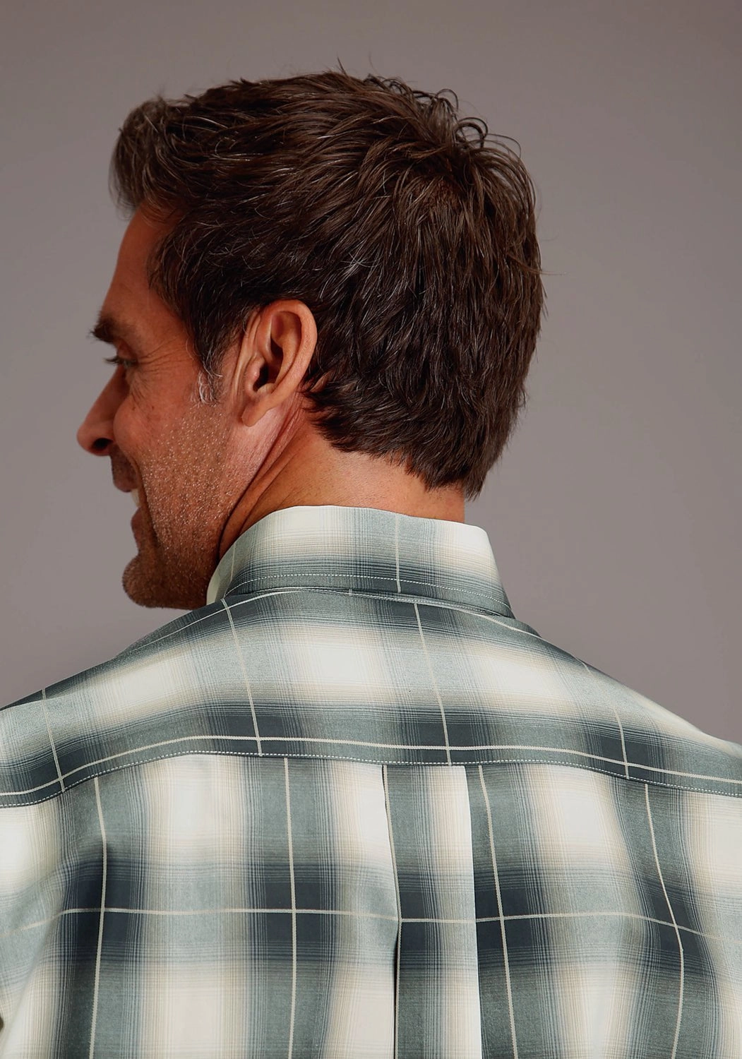 Stetson Mens Gold Dust Ombre Brown 100% Cotton L/S Shirt Creative Professional Wrinkle Resistant