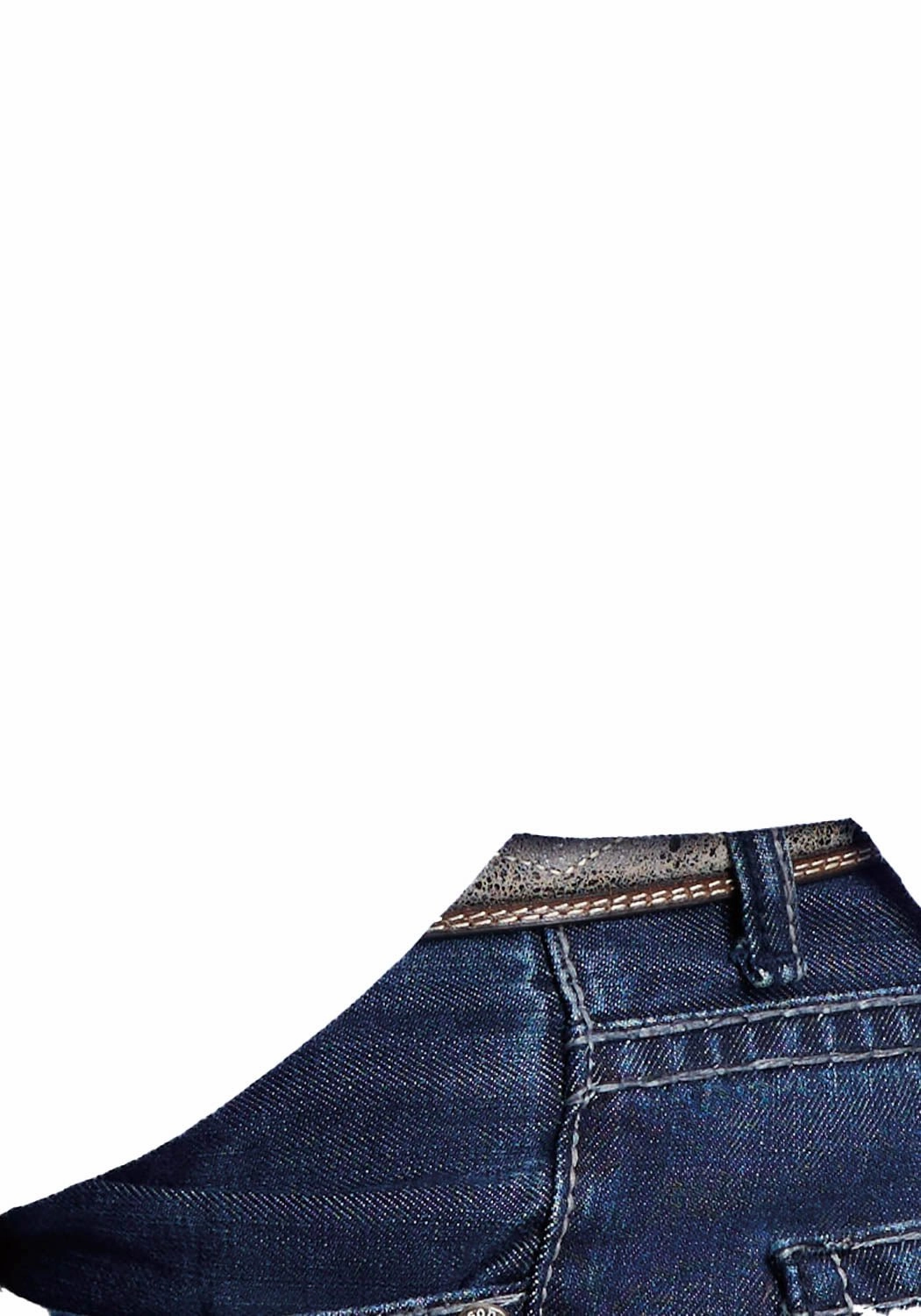 Stetson Mens Pinpoint Oxford Blue 100% Cotton L/S Shirt Checkered Look