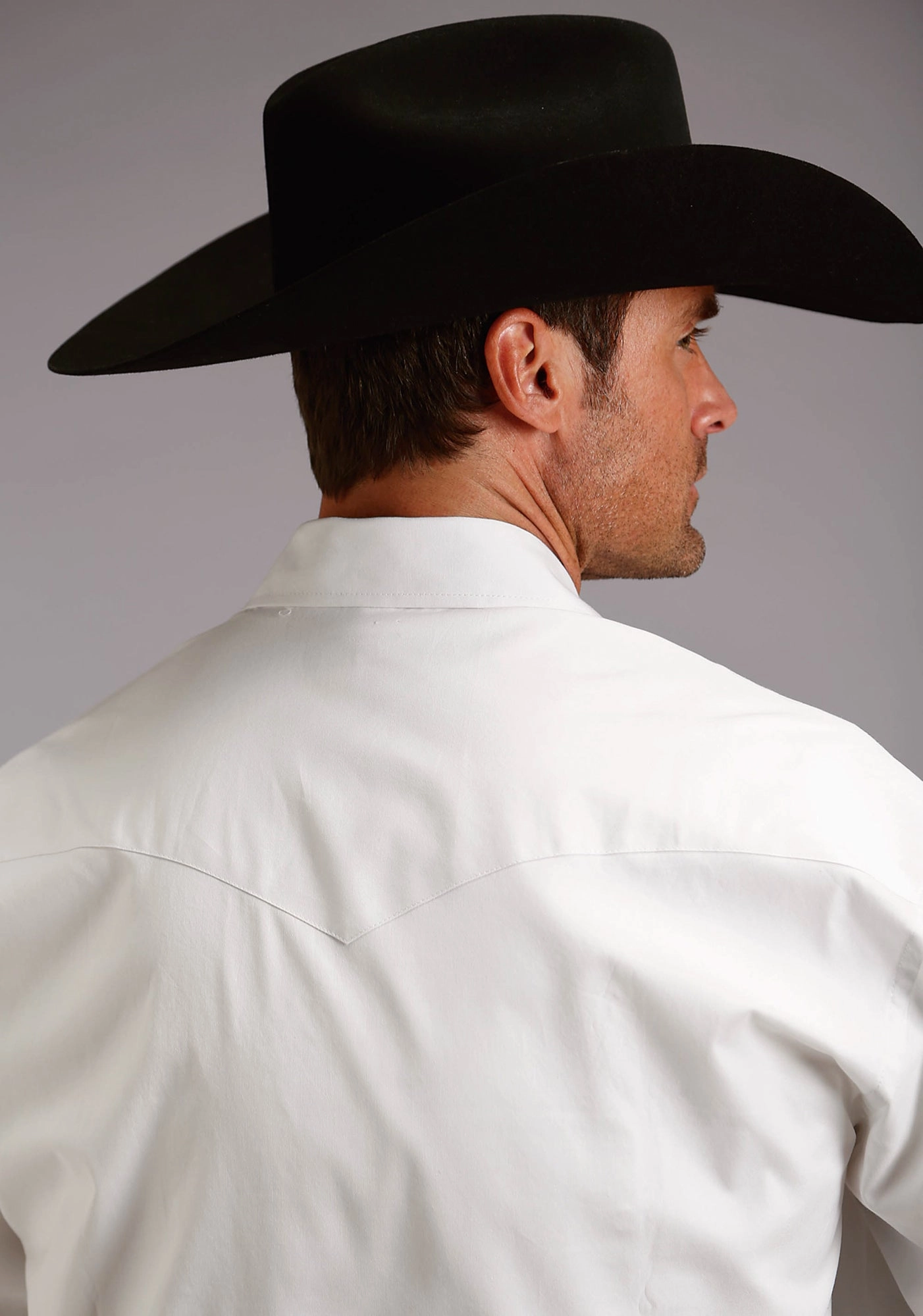 Eco-Friendly Fabric Flexible Movement Stetson Mens White 100% Cotton Pinpoint Oxford L/S Shirt
