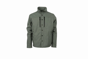 STS Ranchwear Mens Banks Forest Green 100% Polyester Softshell Jacket Reversible Layer