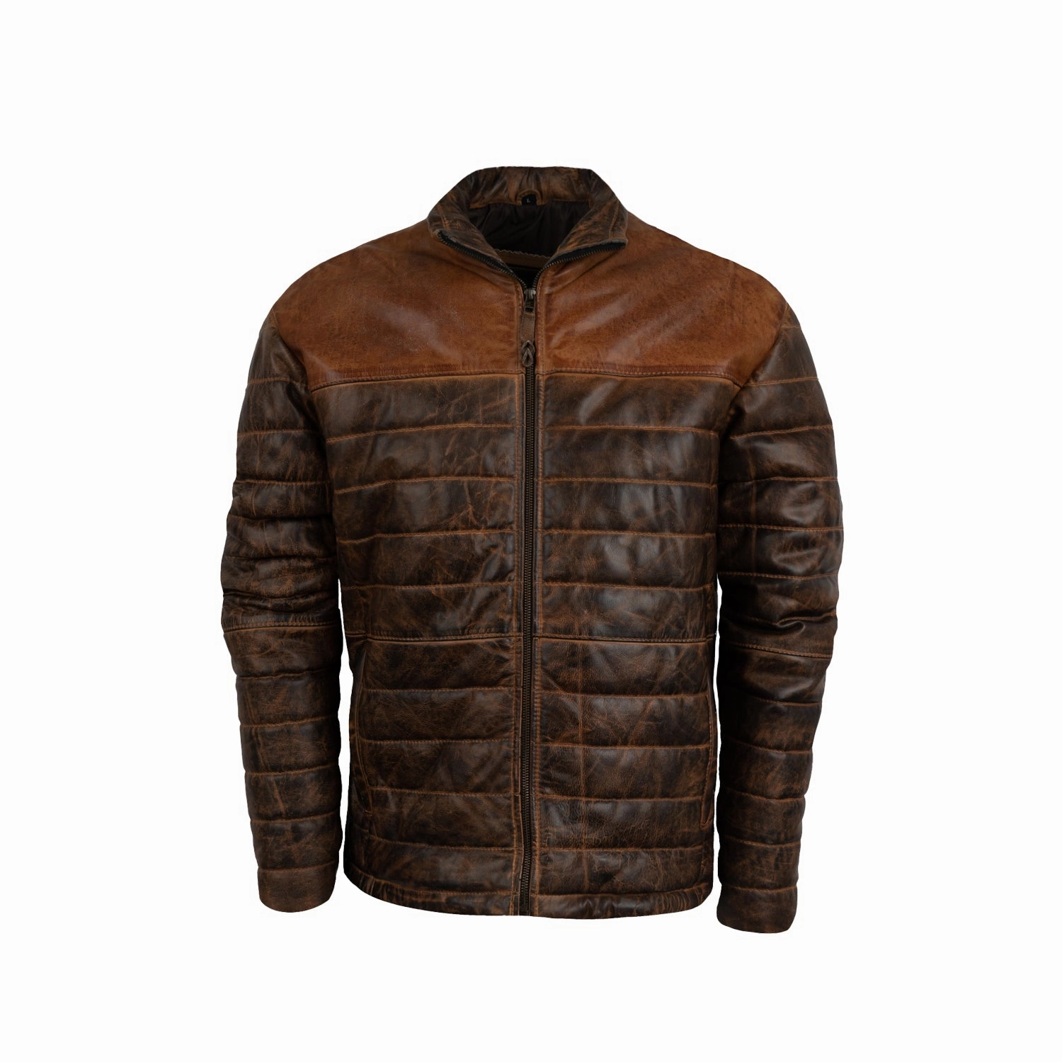 Flexible Shoulder Travel Functional Wear STS Ranchwear Mens Clyde Tobacco Leather Jacket