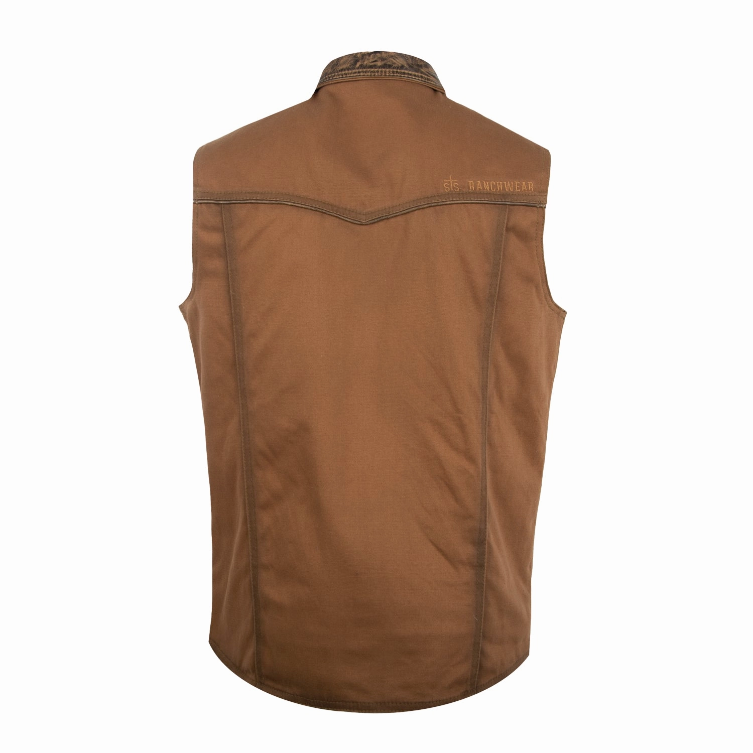 STS Ranchwear Mens Owen Canvas 100% Cotton Canvas Cotton Vest Soft Touch Lining Everyday Look