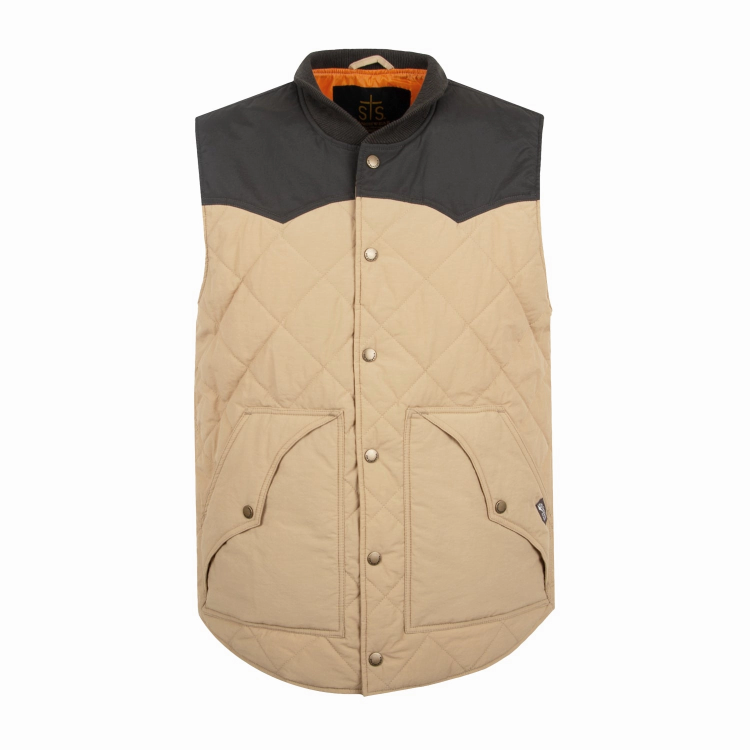 Heat Retention Layer Reinforced Elbows STS Ranchwear Mens Pagosa Khaki Cotton Blend Cotton Jacket