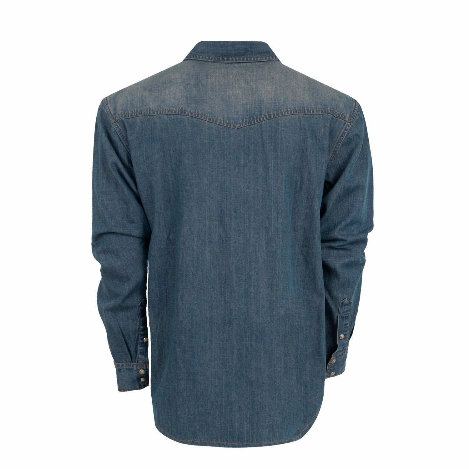 Recycled Polyester Blend STS Ranchwear Mens Parker Denim 100% Cotton L/S Shirt