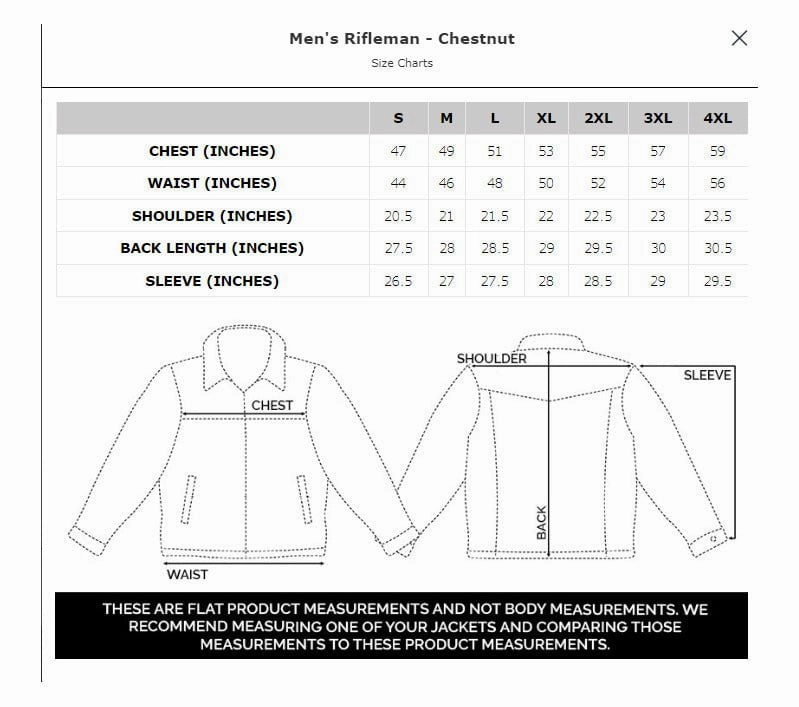 STS Ranchwear Mens Rifleman Chestnut Leather Leather Jacket Body Mapped Ventilation