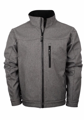 Layer Essential Piece STS Ranchwear Mens Slack Heather Gray 100% Polyester Softshell Jacket