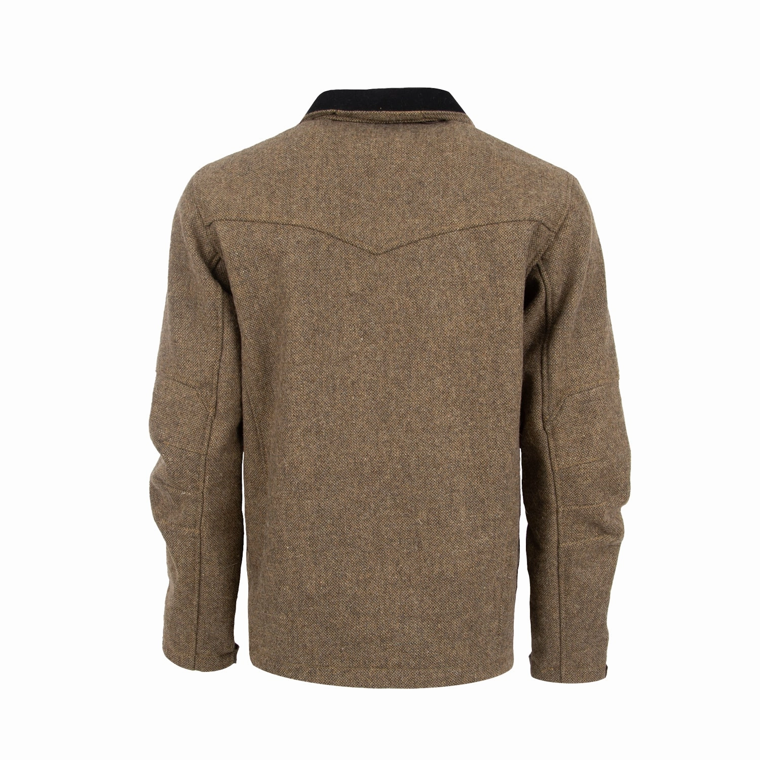 Concealed Zippers STS Ranchwear Mens Stone Tan Tweed Wool Blend Softshell Jacket