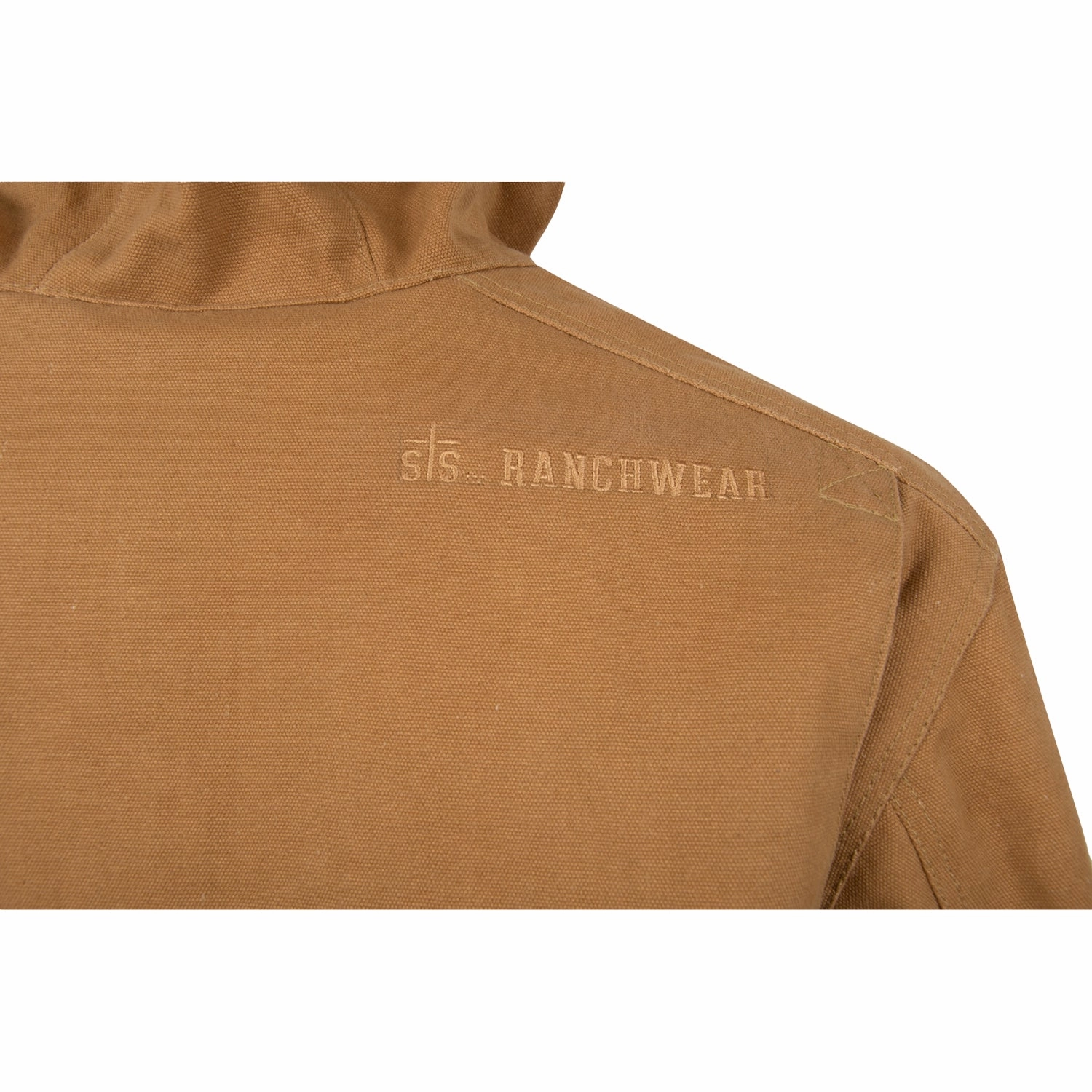 STS Ranchwear Mens Walt Canvas 100% Polyester Hooded Chore Jacket clean design understated look