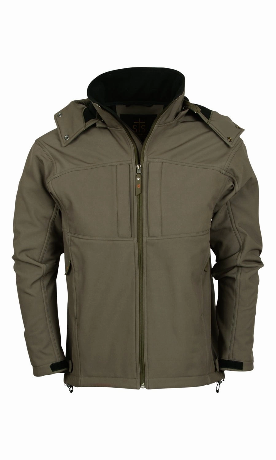 Modern Day Look MultiLayerSystem STS Ranchwear Mens Weston Olive Poly/Spandex Softshell Jacket