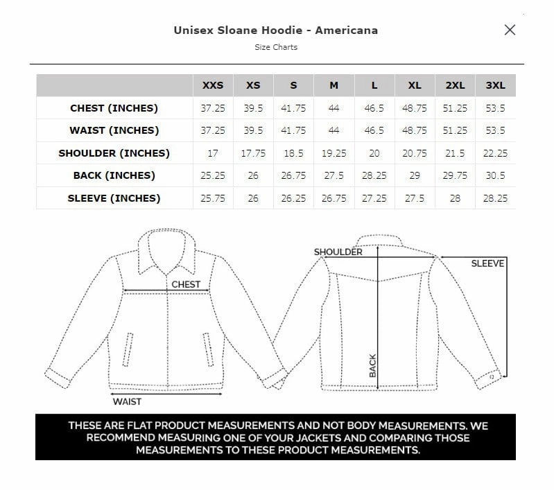 Easy Care Finish Snow Ready Outfit STS Ranchwear Unisex Sloane Americana 100% Cotton Hoodie