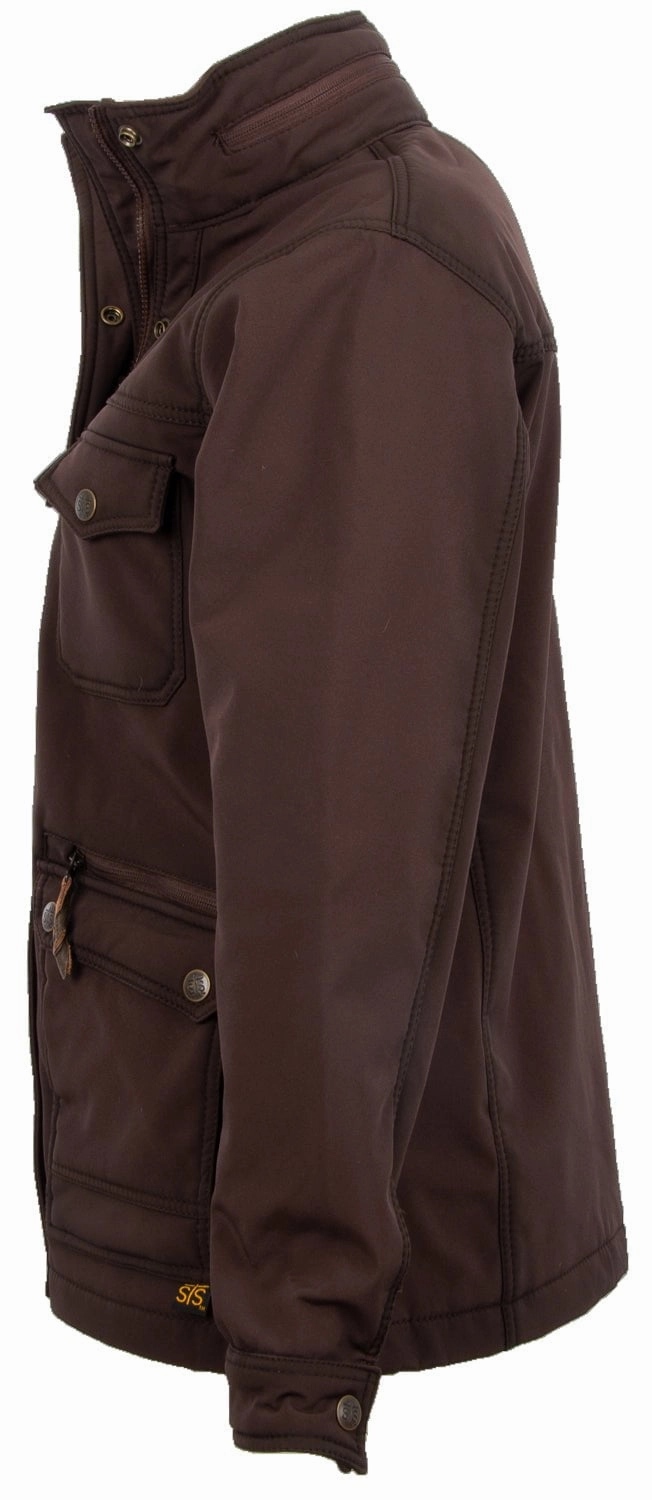 Simple Urban Layer Daywear Staple STS Ranchwear Womens Brazos II Enzyme Brown Polyester Softshell Jacket